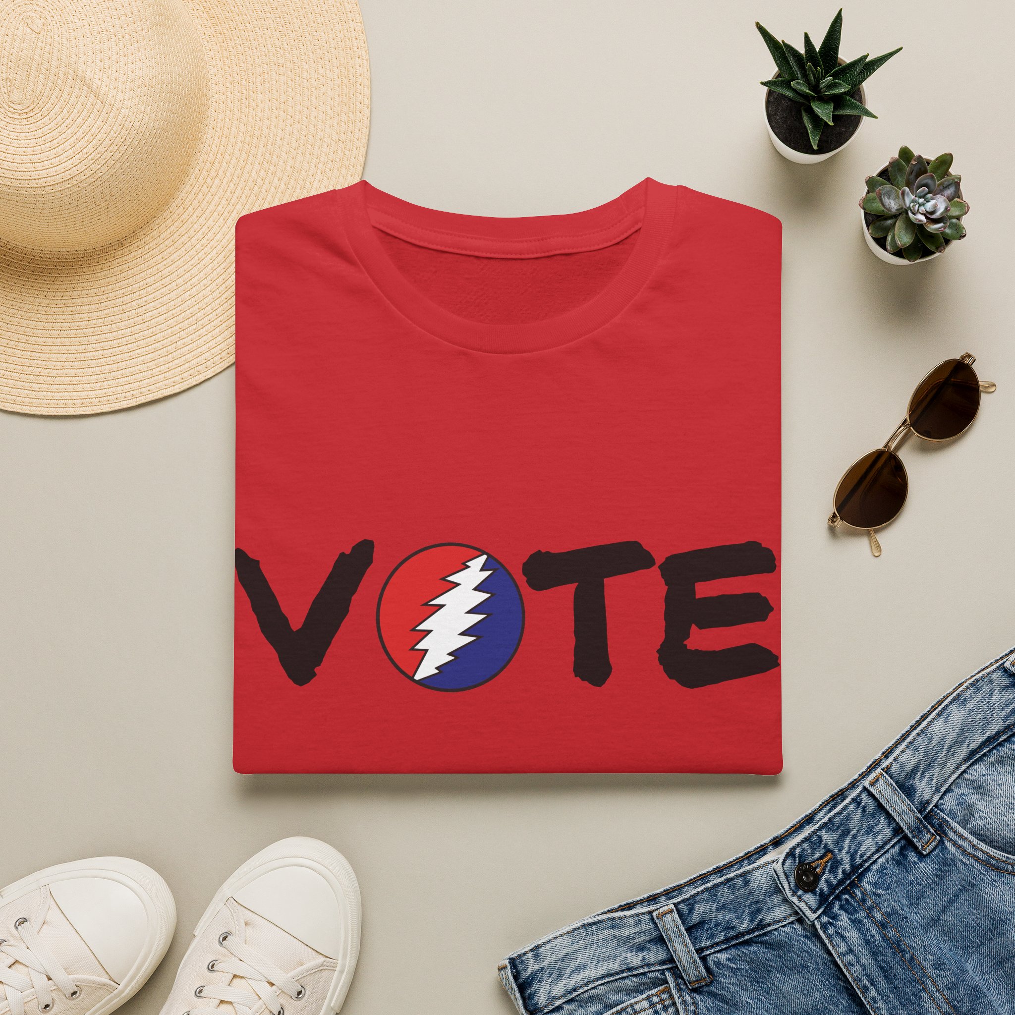 Grateful Dead Vote Lot Shirt Black Unisex Softstyle - Image 37