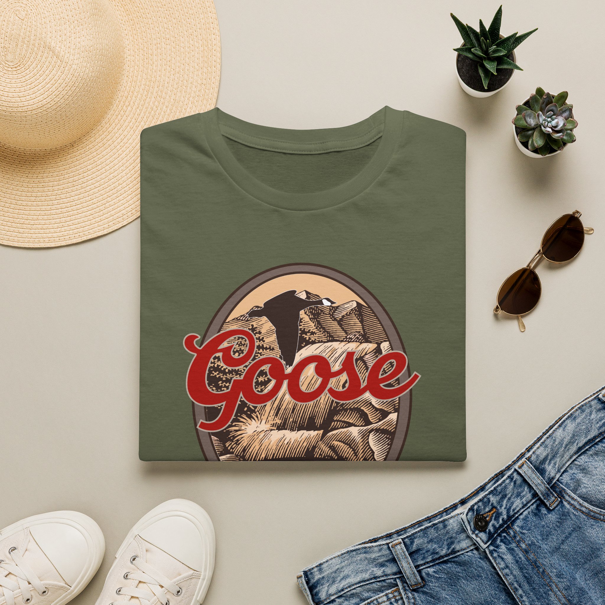 Goose Waterfall Banner Lot Shirt Unisex Softstyle - Image 21