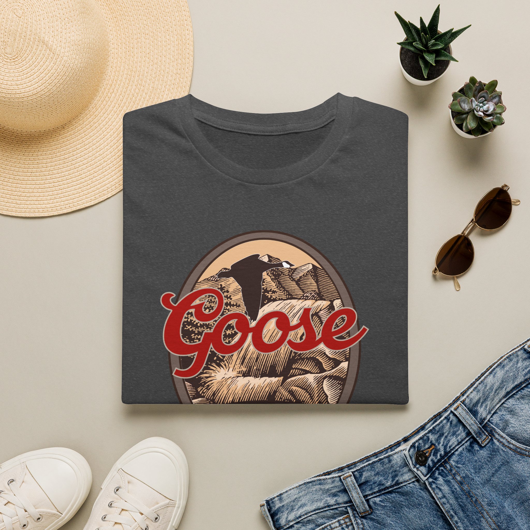 Goose Waterfall Banner Lot Shirt Unisex Softstyle - Image 29