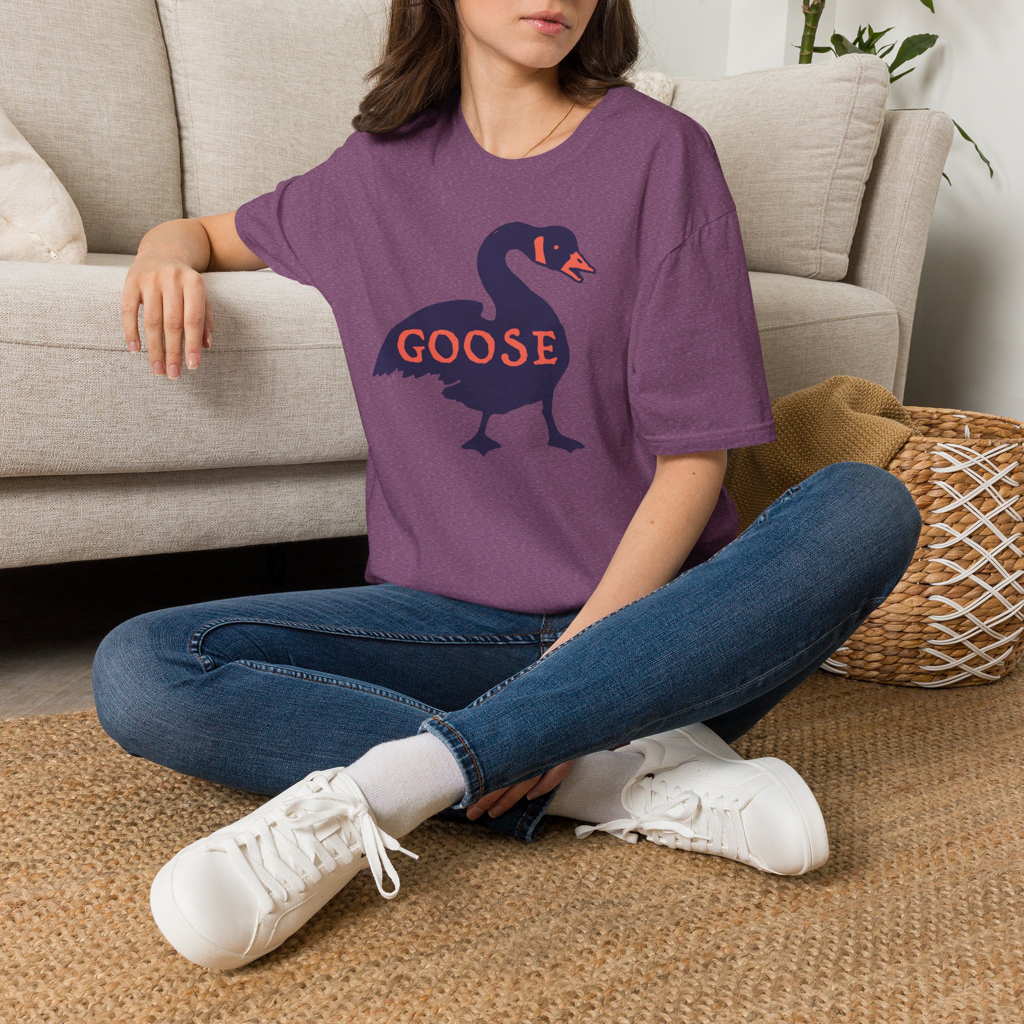 Goose Violet Orange Lot Shirt Unisex Softstyle - Image 54