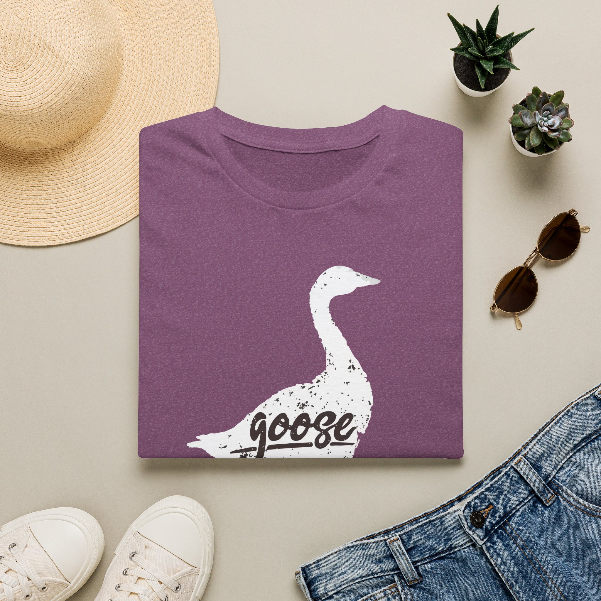 Goose White Goose Lot Shirt Unisex Softstyle - Image 57
