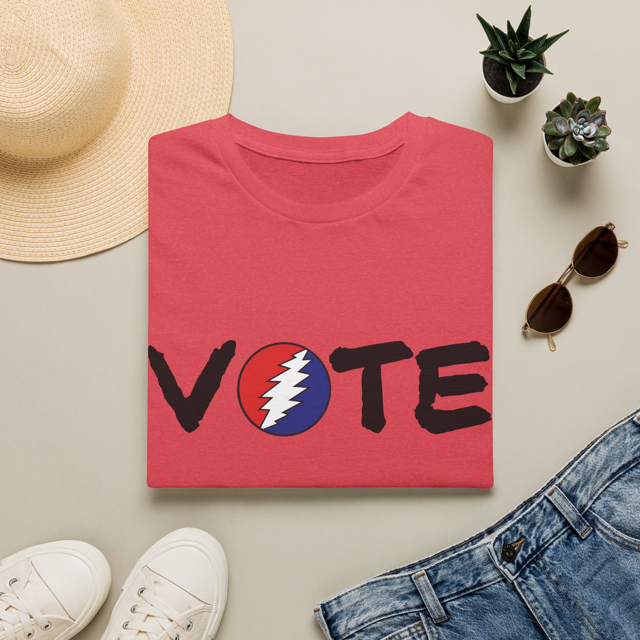 Grateful Dead Vote Lot Shirt Black Unisex Softstyle - Image 33