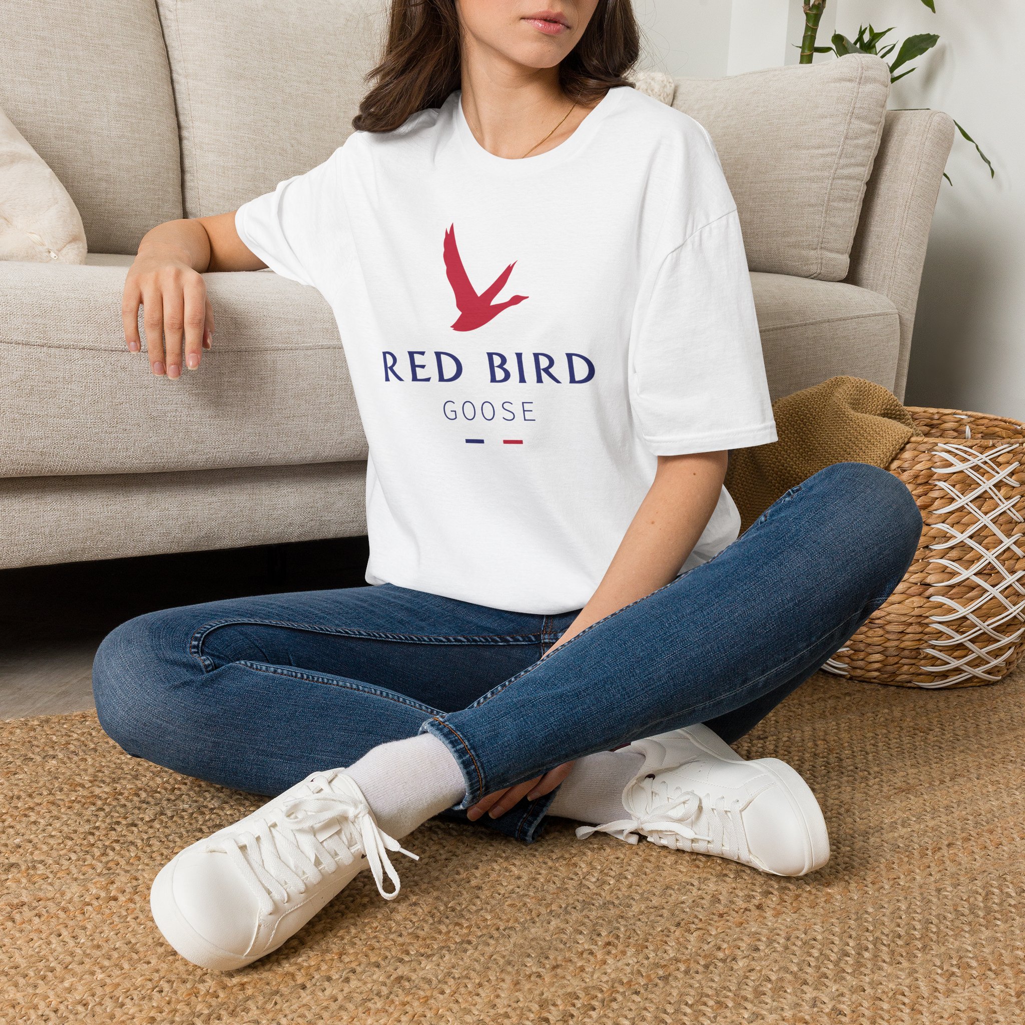 Goose Red Bird Grey Goose Lot Shirt Unisex Softstyle - Image 2