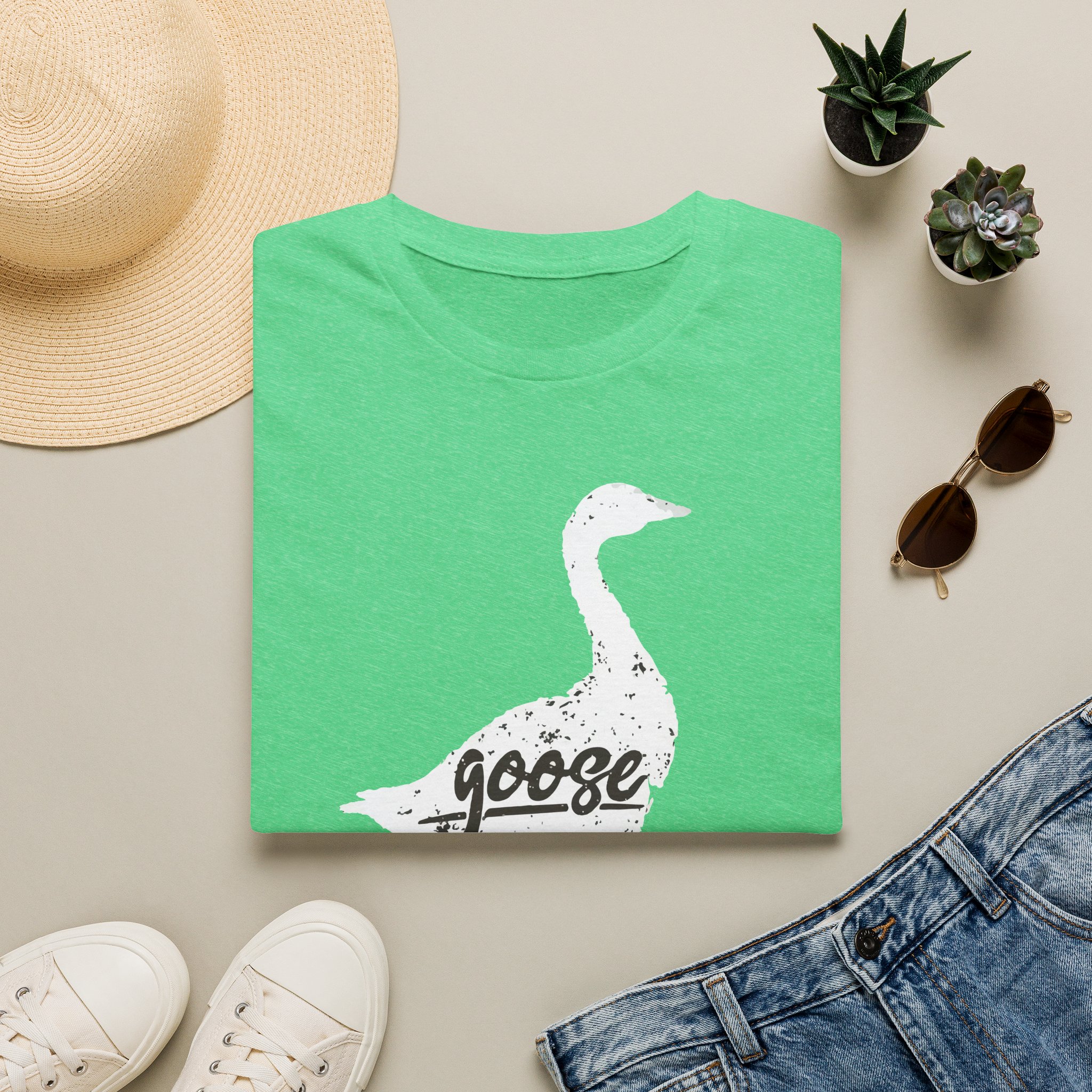 Goose White Goose Lot Shirt Unisex Softstyle - Image 29