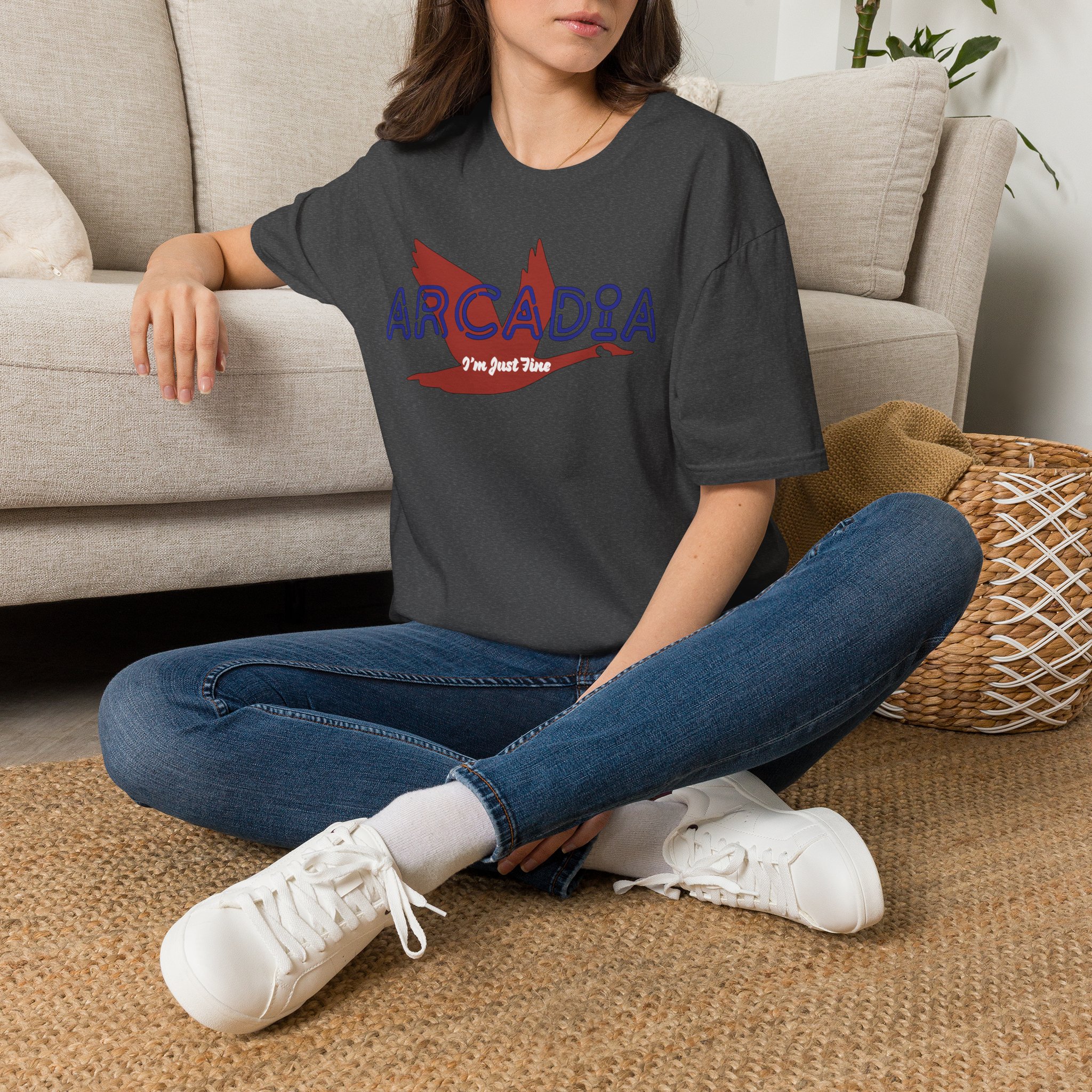 Goose Arcadia I'm Just Fine Lot Shirt Unisex Softstyle - Image 18
