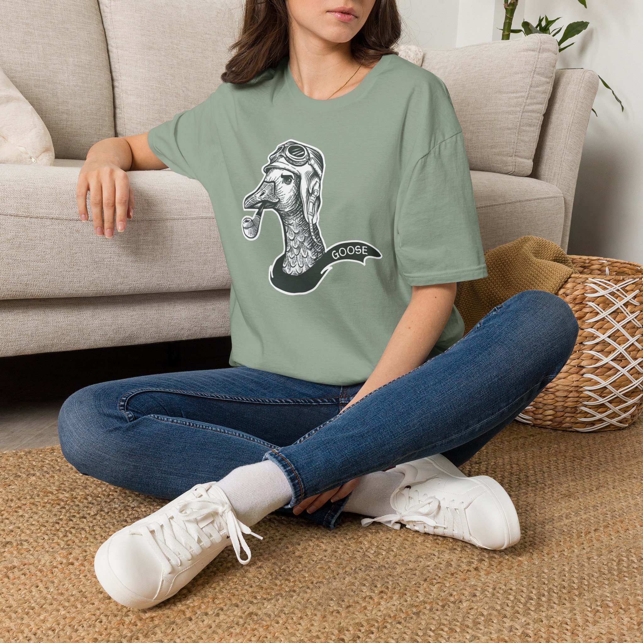 Goose Pilot Lot Shirt Unisex Softstyle - Image 26