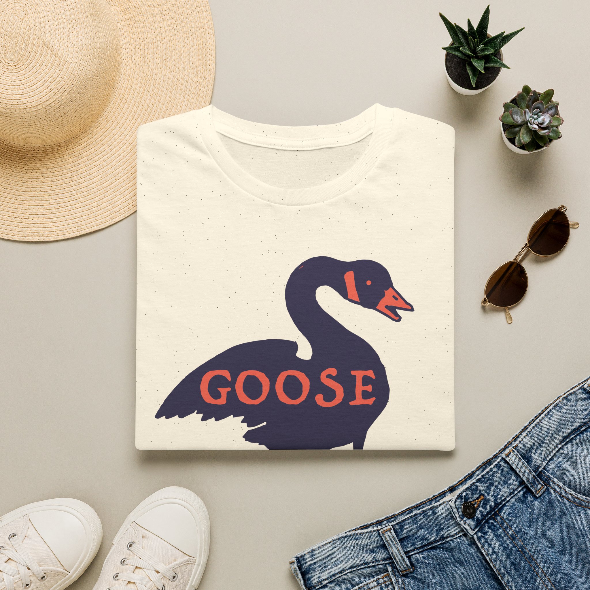 Goose Violet Orange Lot Shirt Unisex Softstyle - Image 13