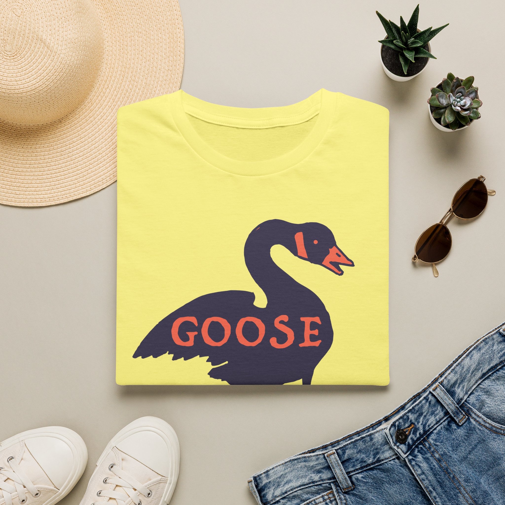 Goose Violet Orange Lot Shirt Unisex Softstyle - Image 17
