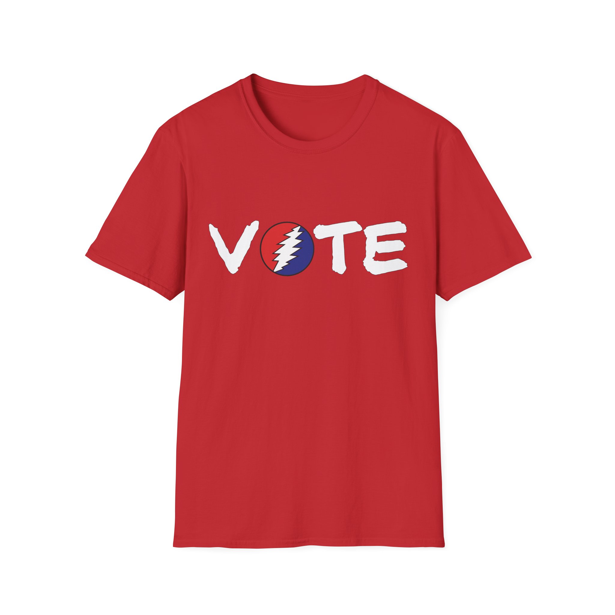 Grateful Dead Vote Lot Shirt White Unisex Softstyle - Image 67