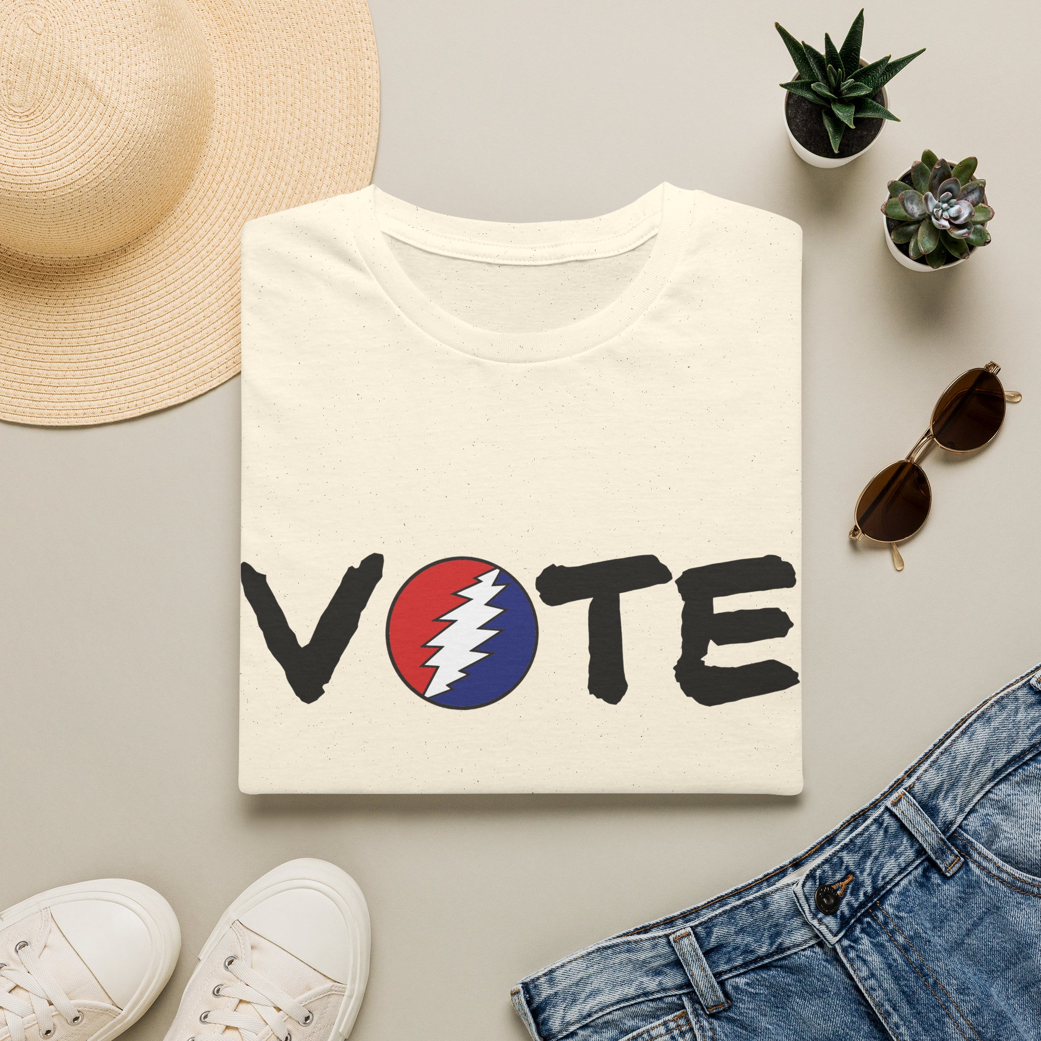 Grateful Dead Vote Lot Shirt Black Unisex Softstyle - Image 9