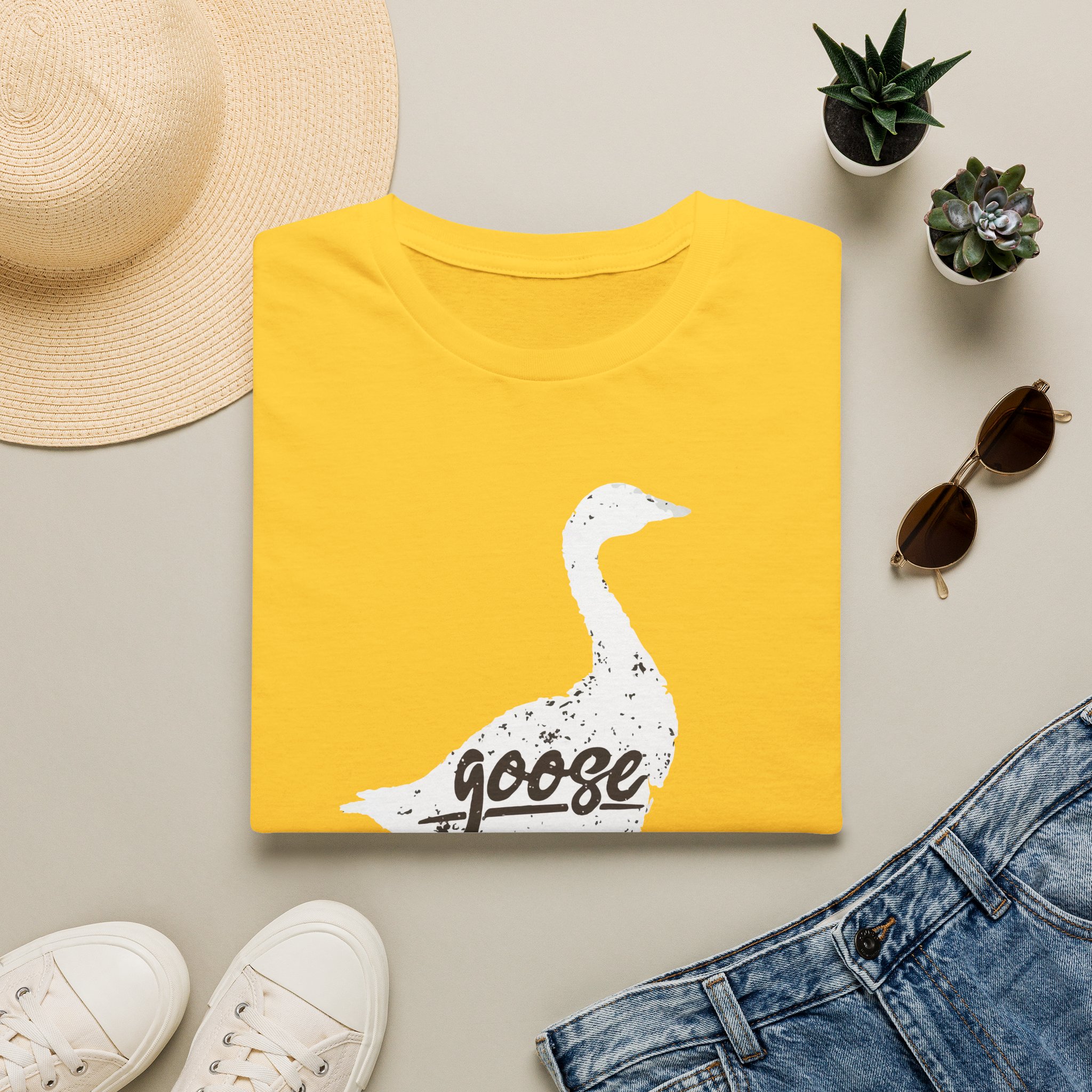 Goose White Goose Lot Shirt Unisex Softstyle - Image 9