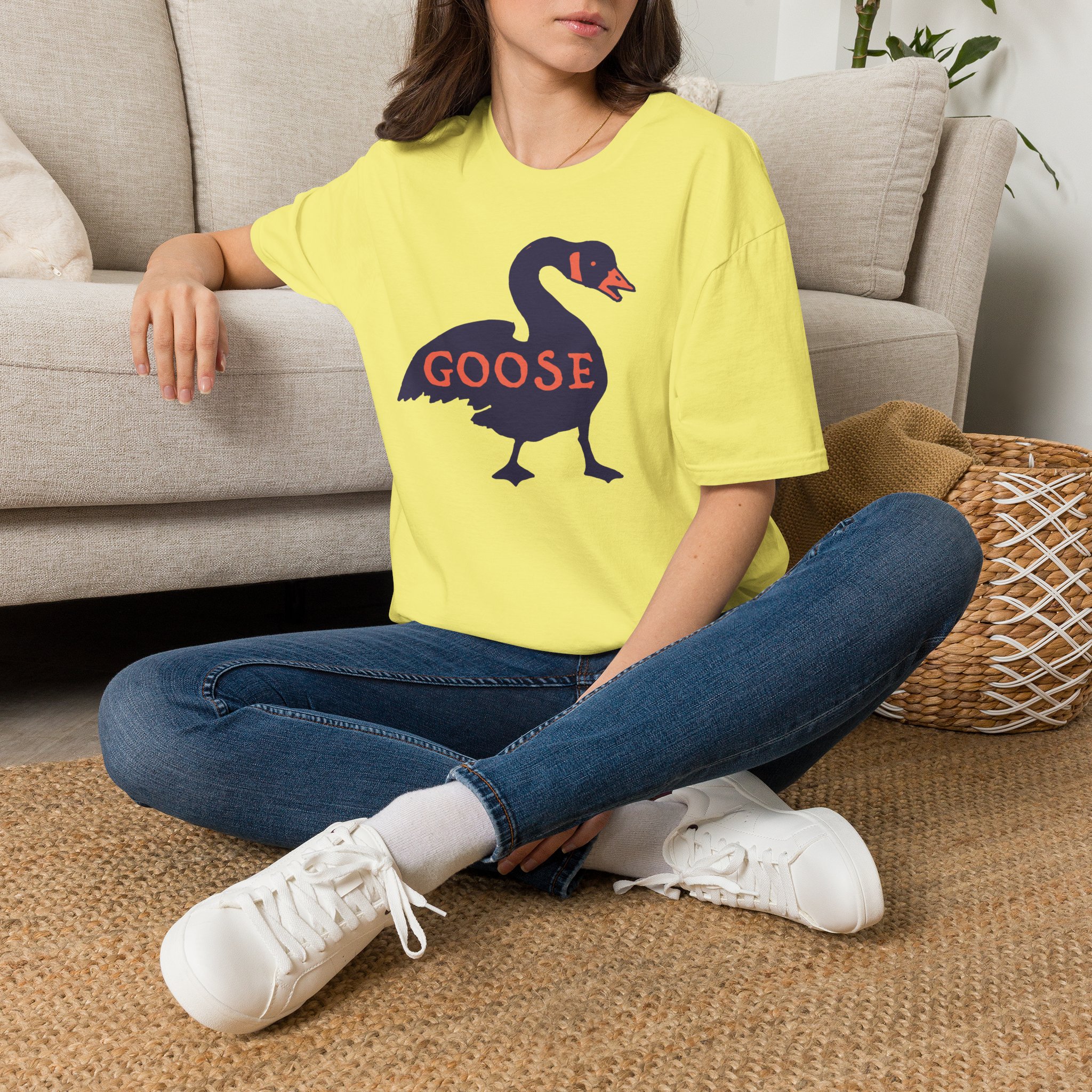 Goose Violet Orange Lot Shirt Unisex Softstyle - Image 18