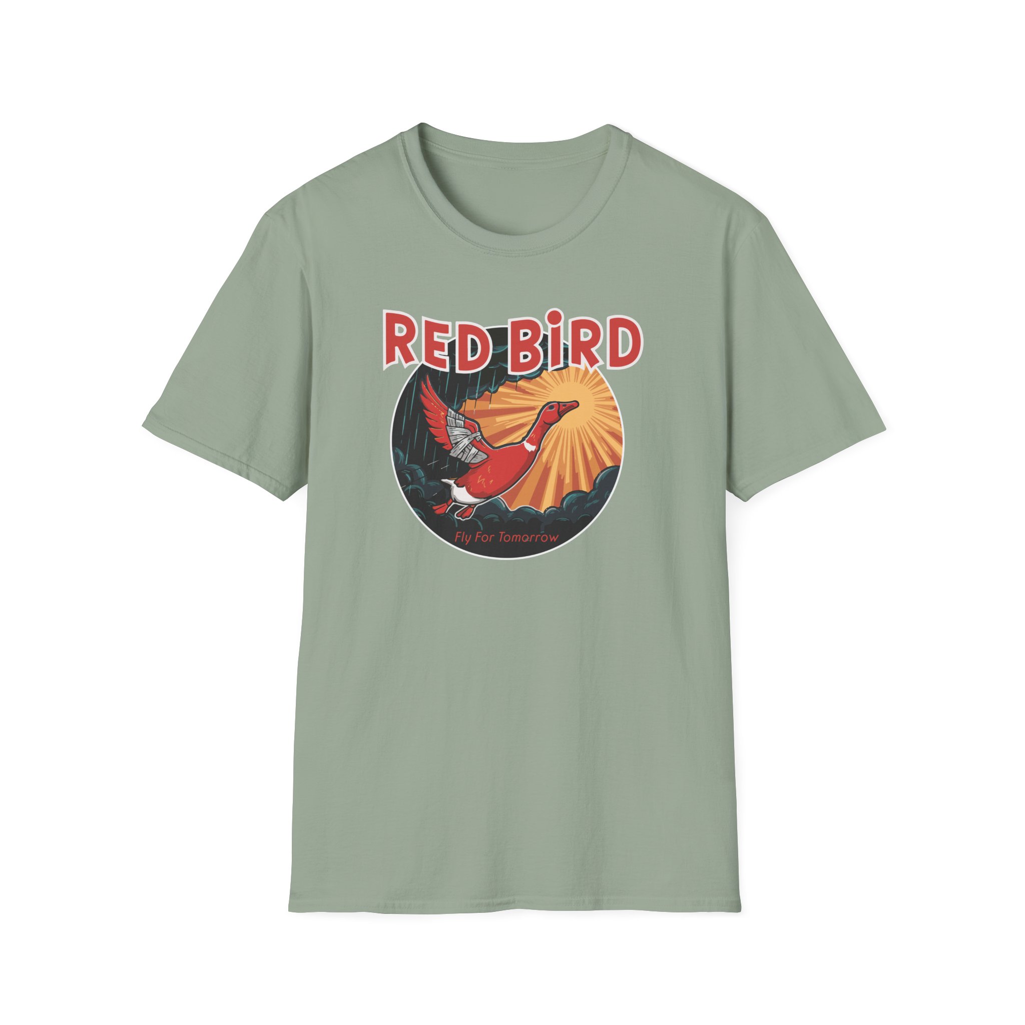 Goose Red Bird Lot Shirt Unisex Softstyle - Image 23