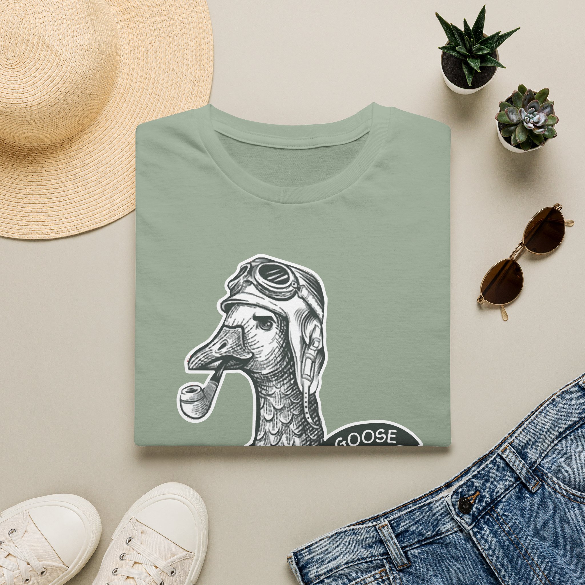 Goose Pilot Lot Shirt Unisex Softstyle - Image 25