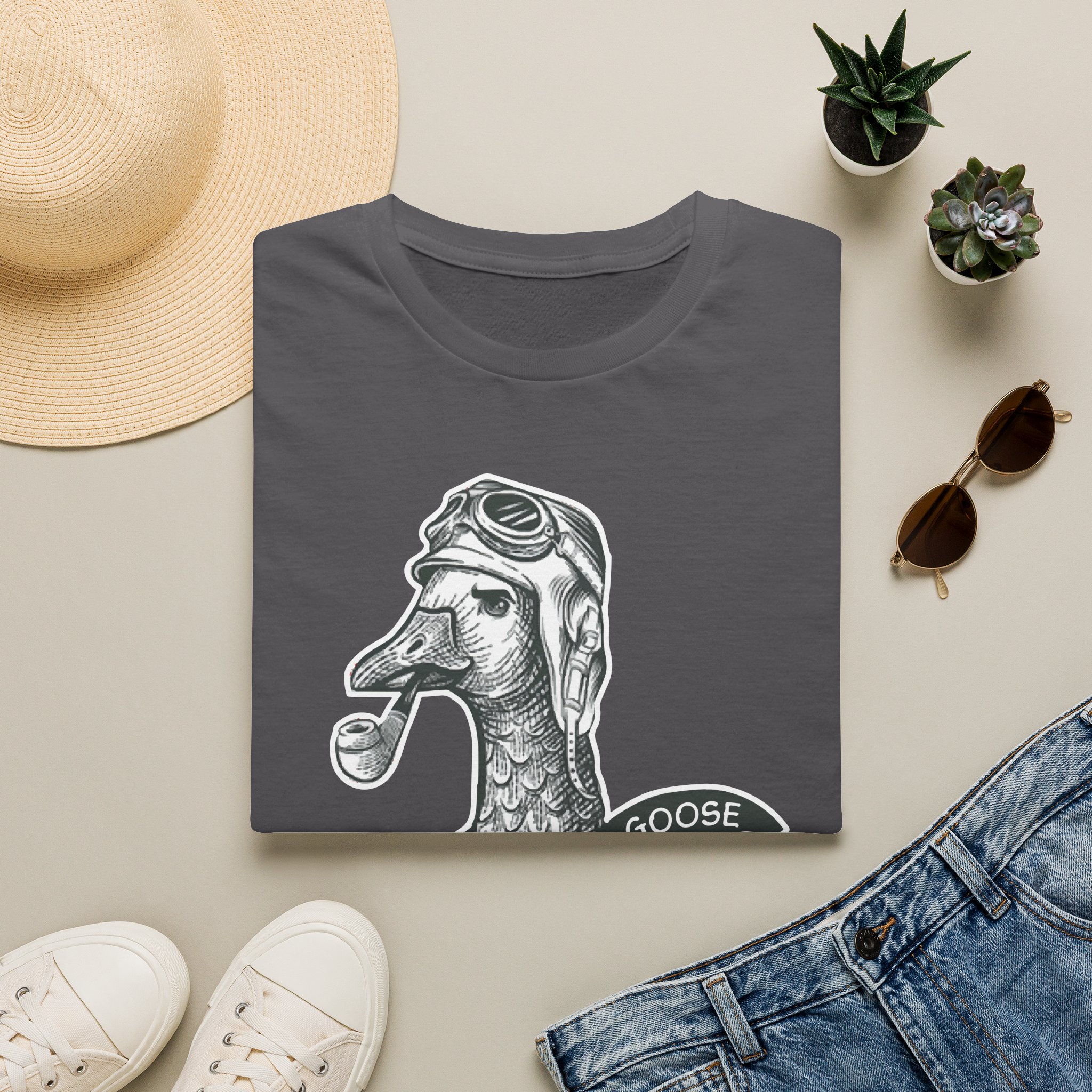 Goose Pilot Lot Shirt Unisex Softstyle - Image 45