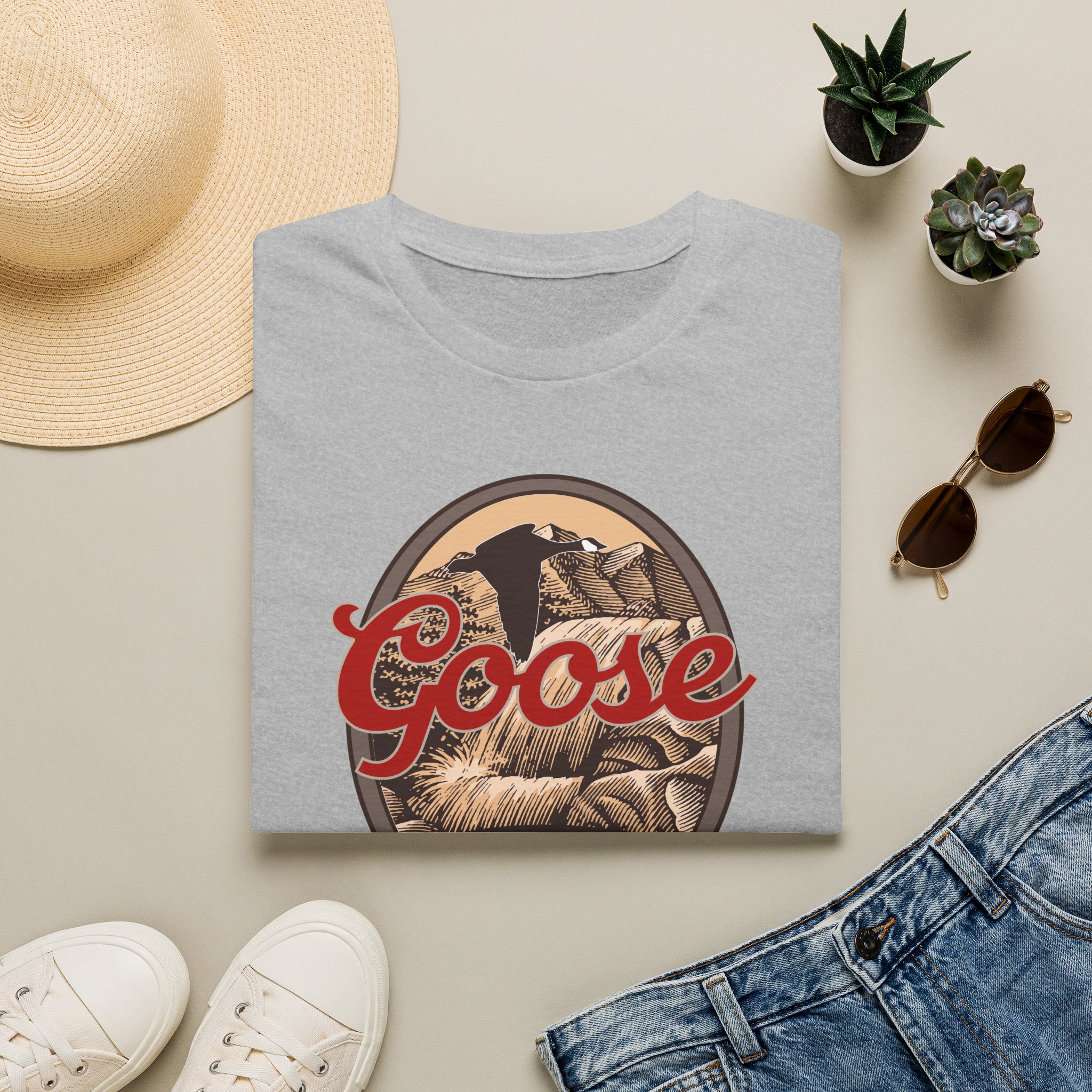 Goose Waterfall Banner Lot Shirt Unisex Softstyle - Image 9