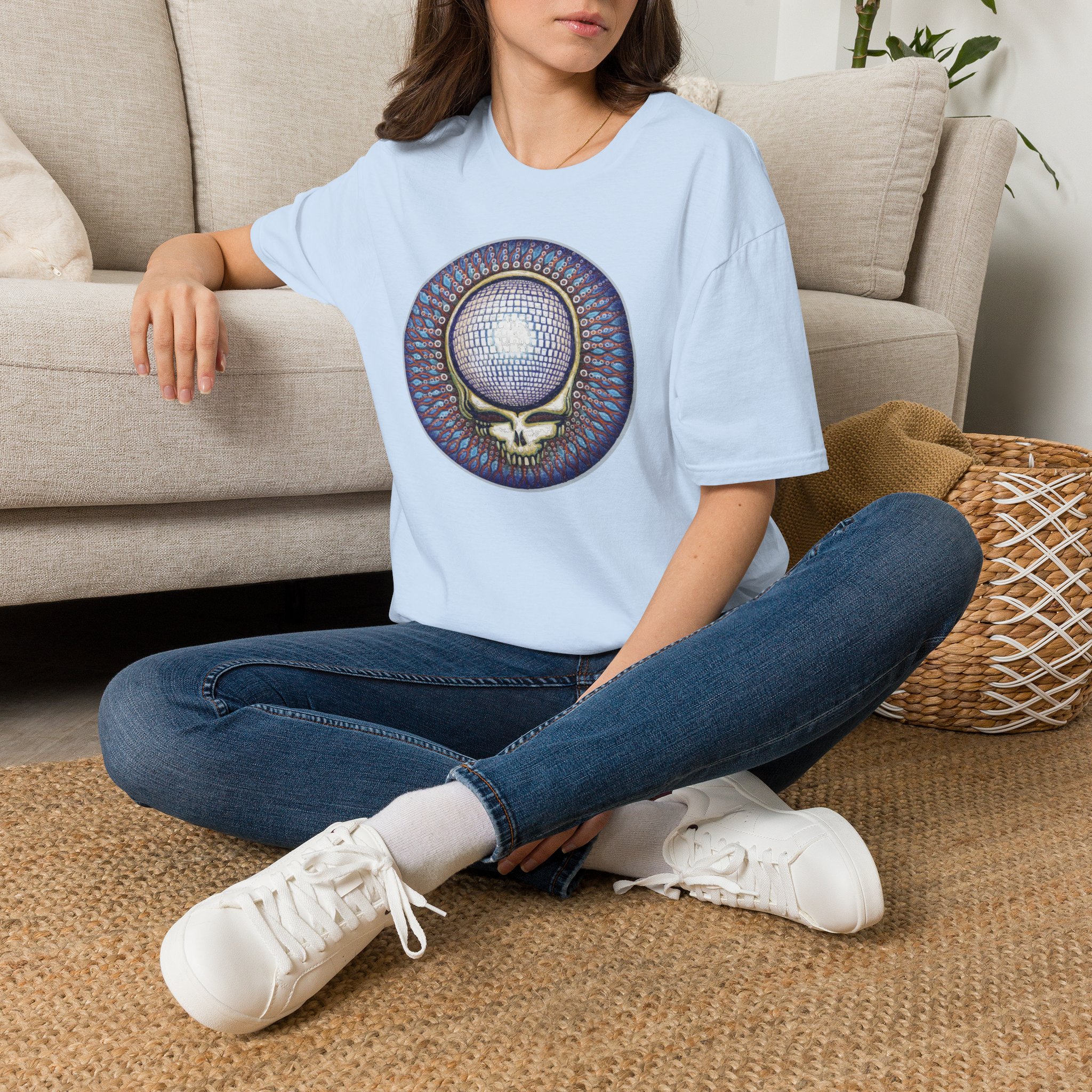 Grateful Dead Disco Ball Steal Your Face Lot Shirt Unisex Softstyle - Image 22
