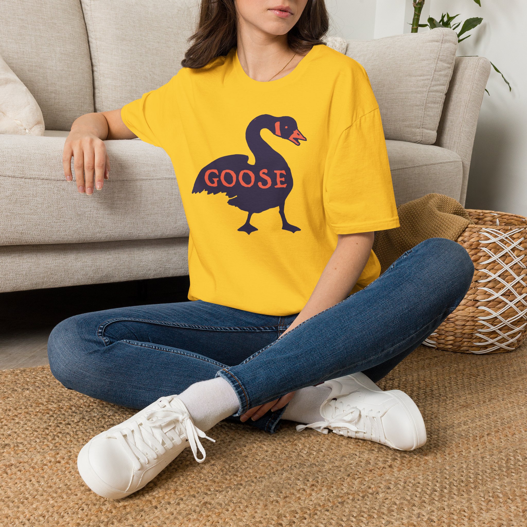 Goose Violet Orange Lot Shirt Unisex Softstyle - Image 22