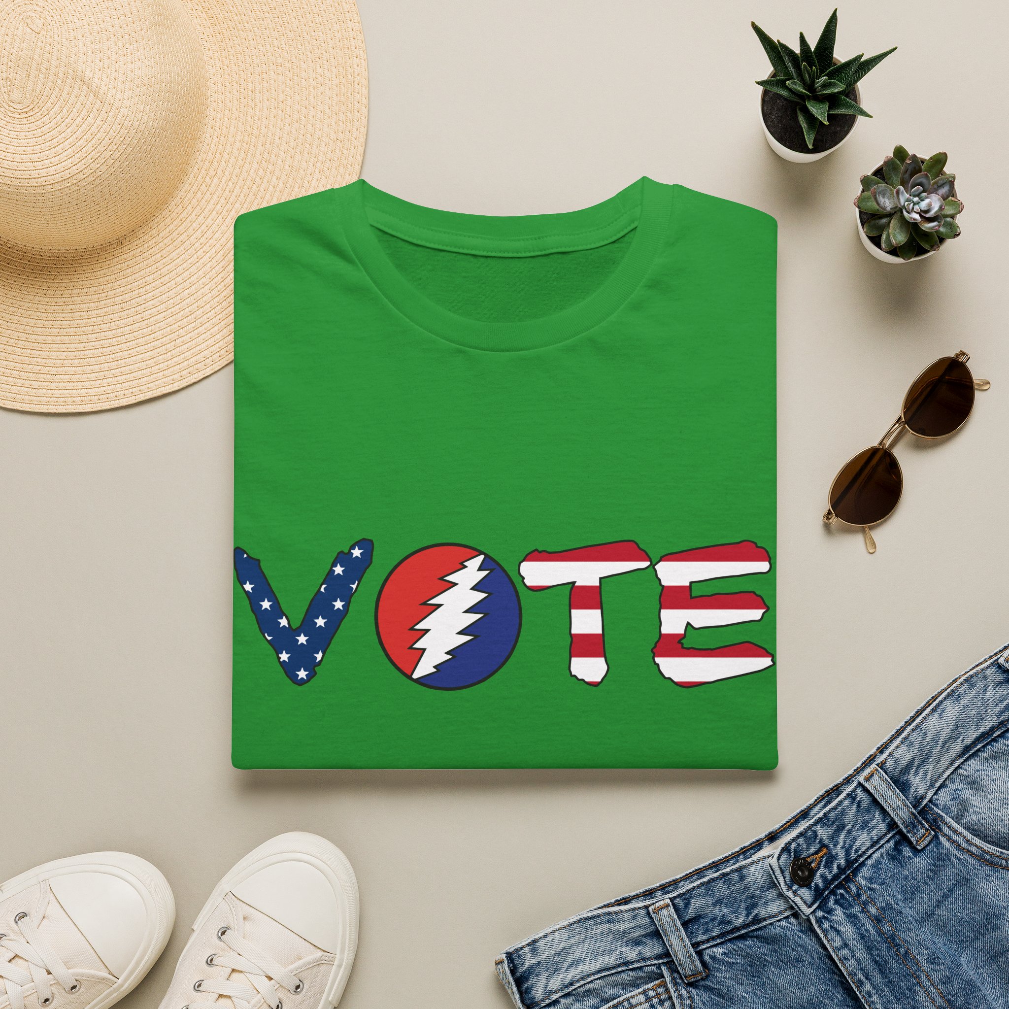 Grateful Dead Vote Lot Shirt Flag Unisex Softstyle - Image 21