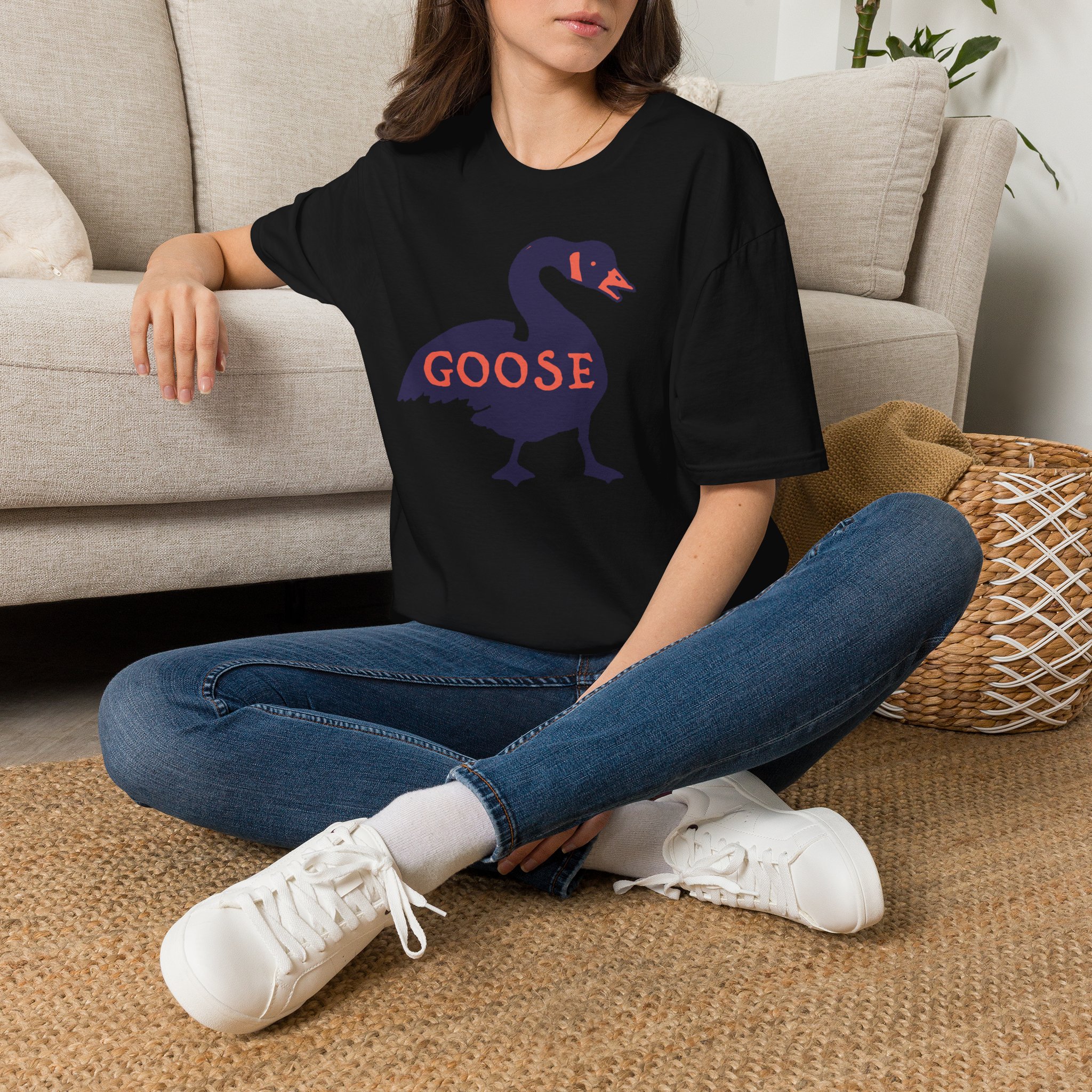 Goose Violet Orange Lot Shirt Unisex Softstyle - Image 6