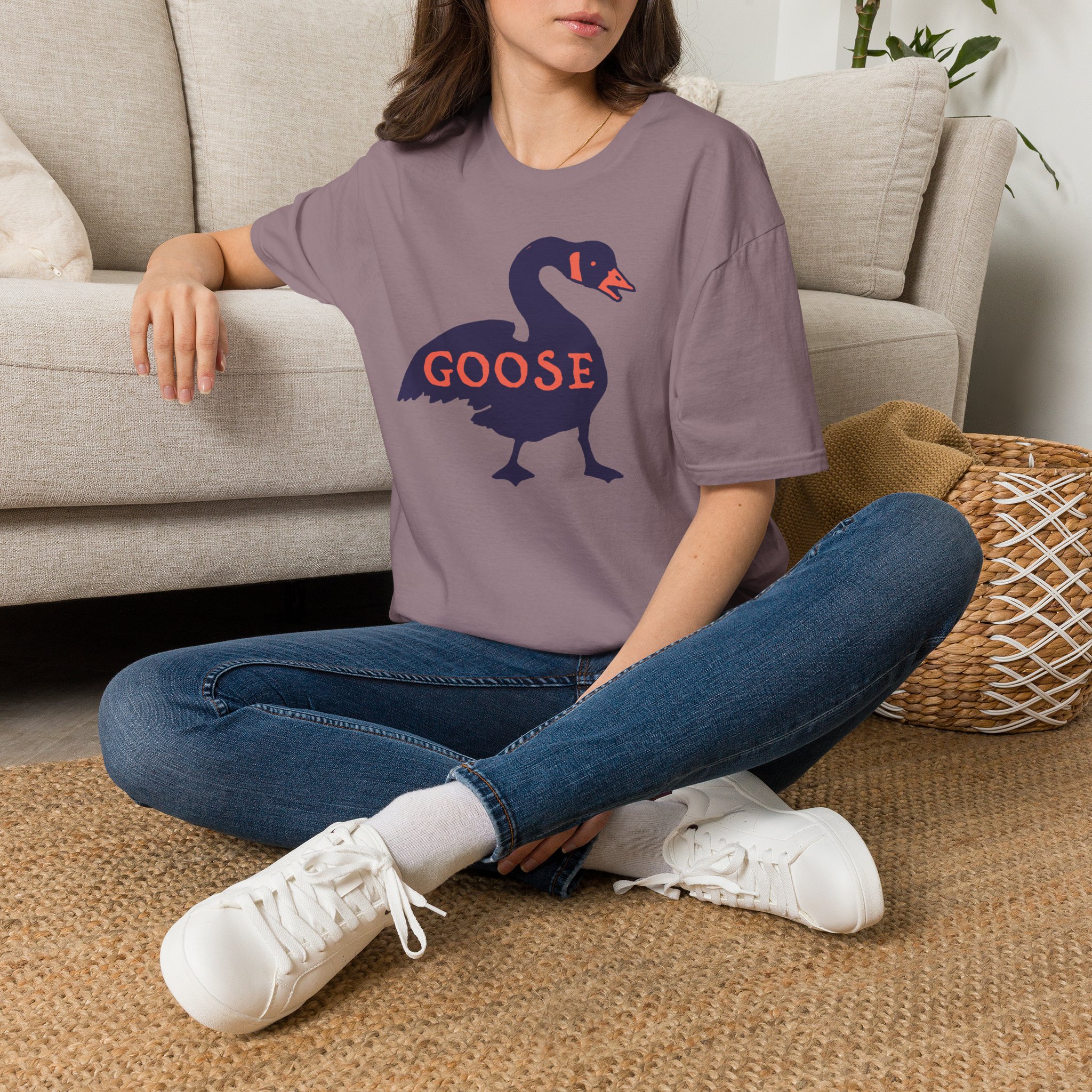 Goose Violet Orange Lot Shirt Unisex Softstyle - Image 50