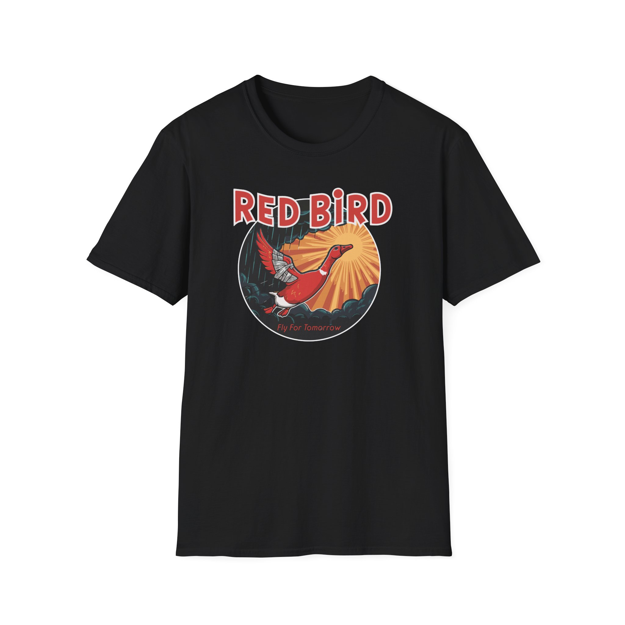 Goose Red Bird Lot Shirt Unisex Softstyle - Image 7