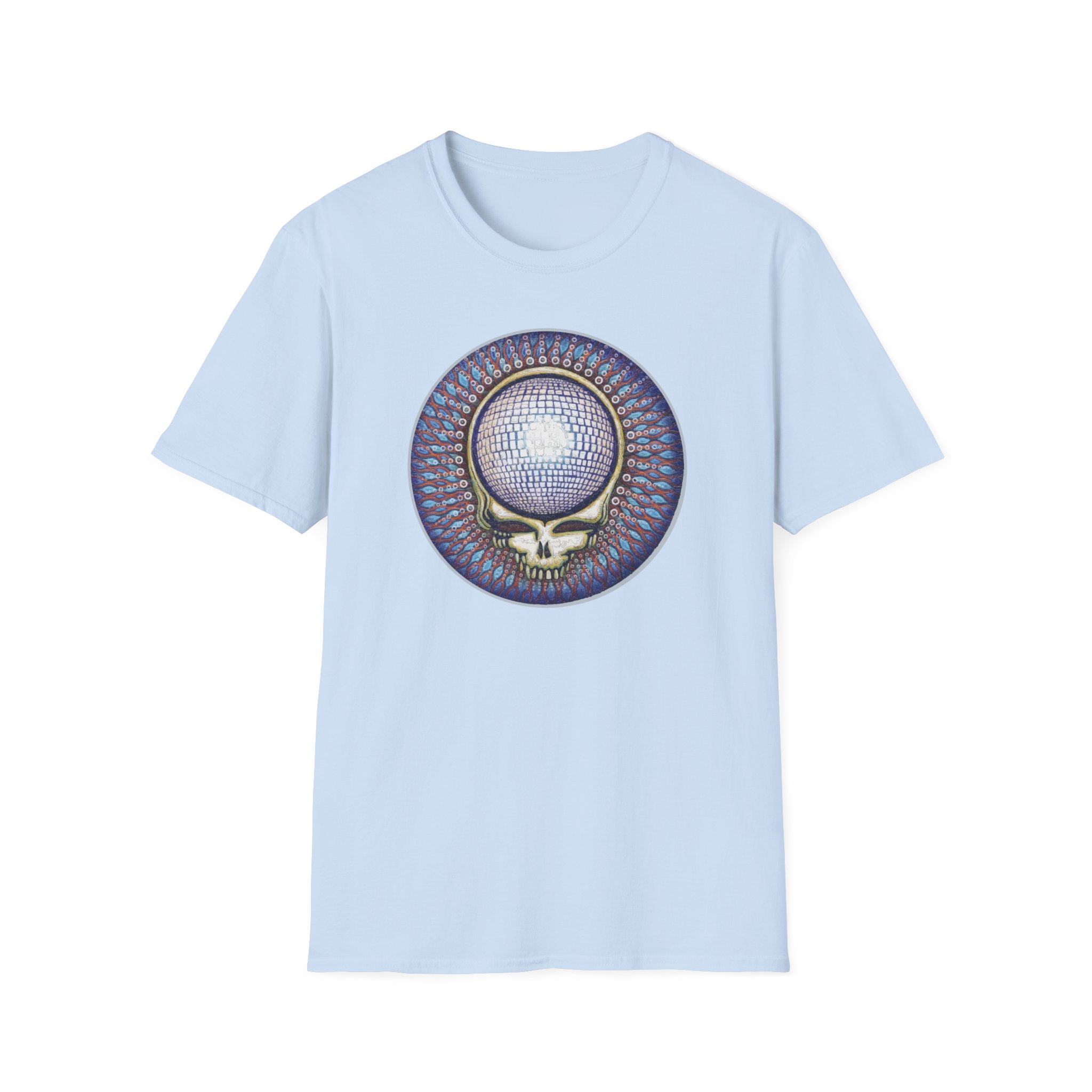 Grateful Dead Disco Ball Steal Your Face Lot Shirt Unisex Softstyle - Image 23