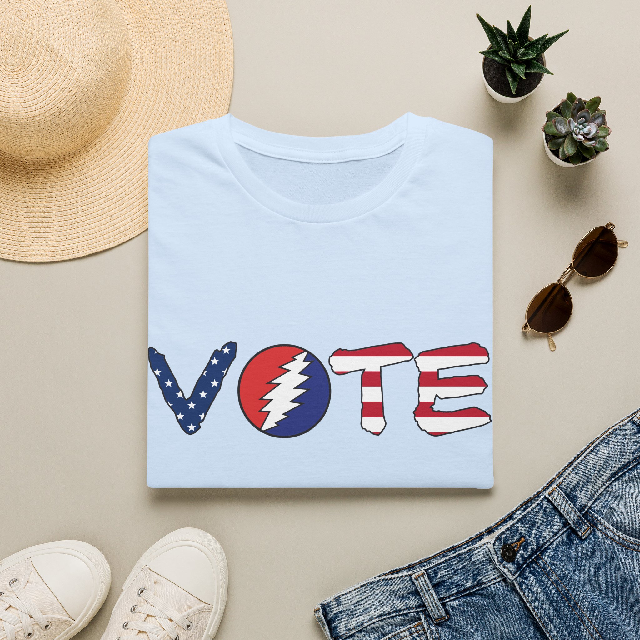 Grateful Dead Vote Lot Shirt Flag Unisex Softstyle - Image 33