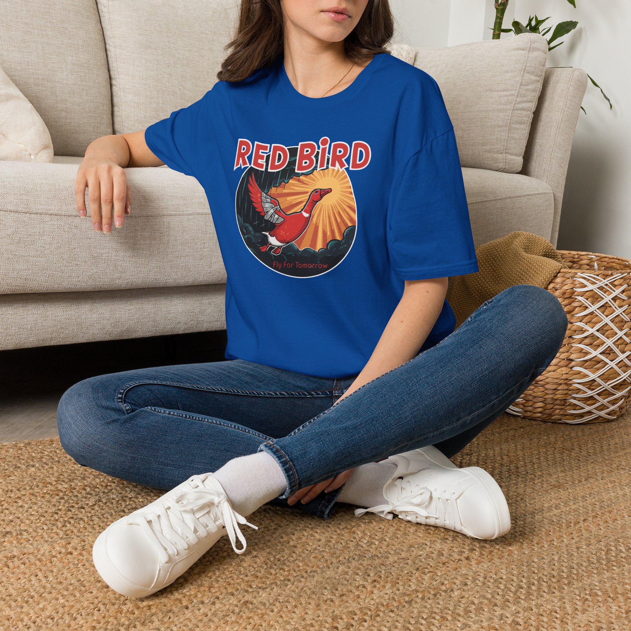 Goose Red Bird Lot Shirt Unisex Softstyle - Image 42
