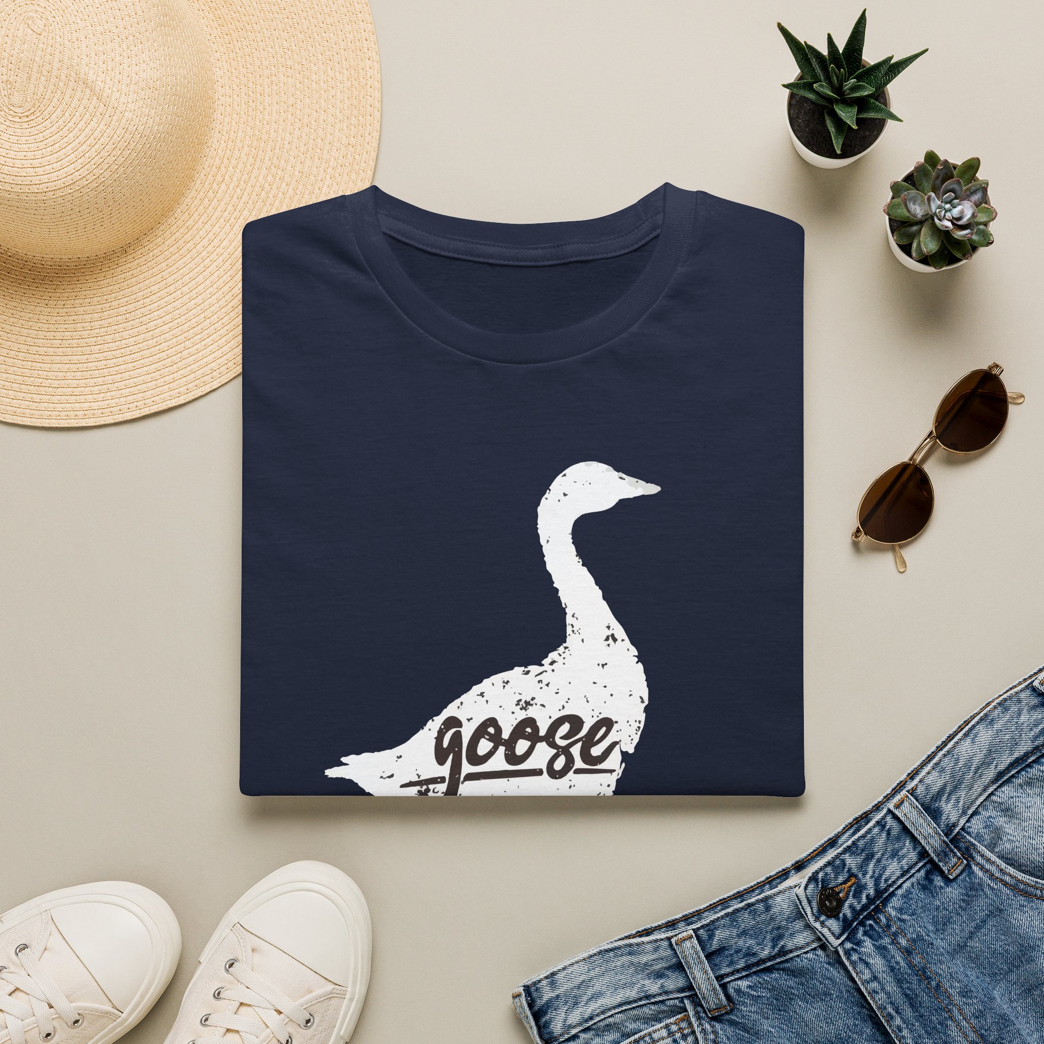 Goose White Goose Lot Shirt Unisex Softstyle - Image 49