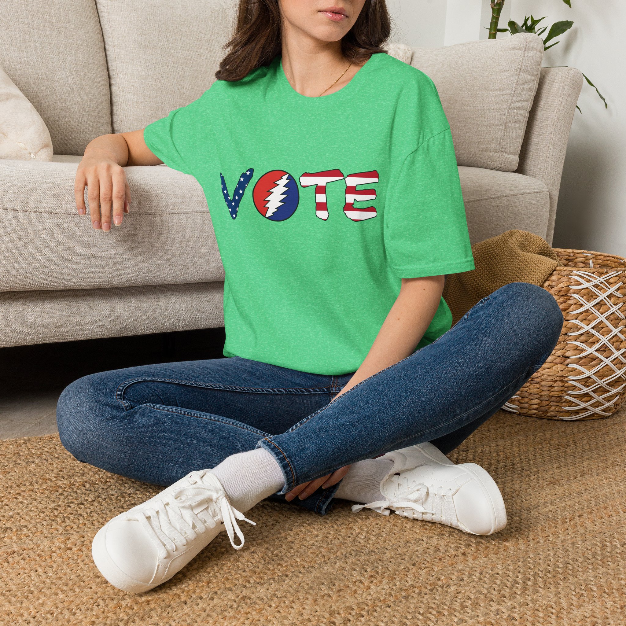 Grateful Dead Vote Lot Shirt Flag Unisex Softstyle - Image 26