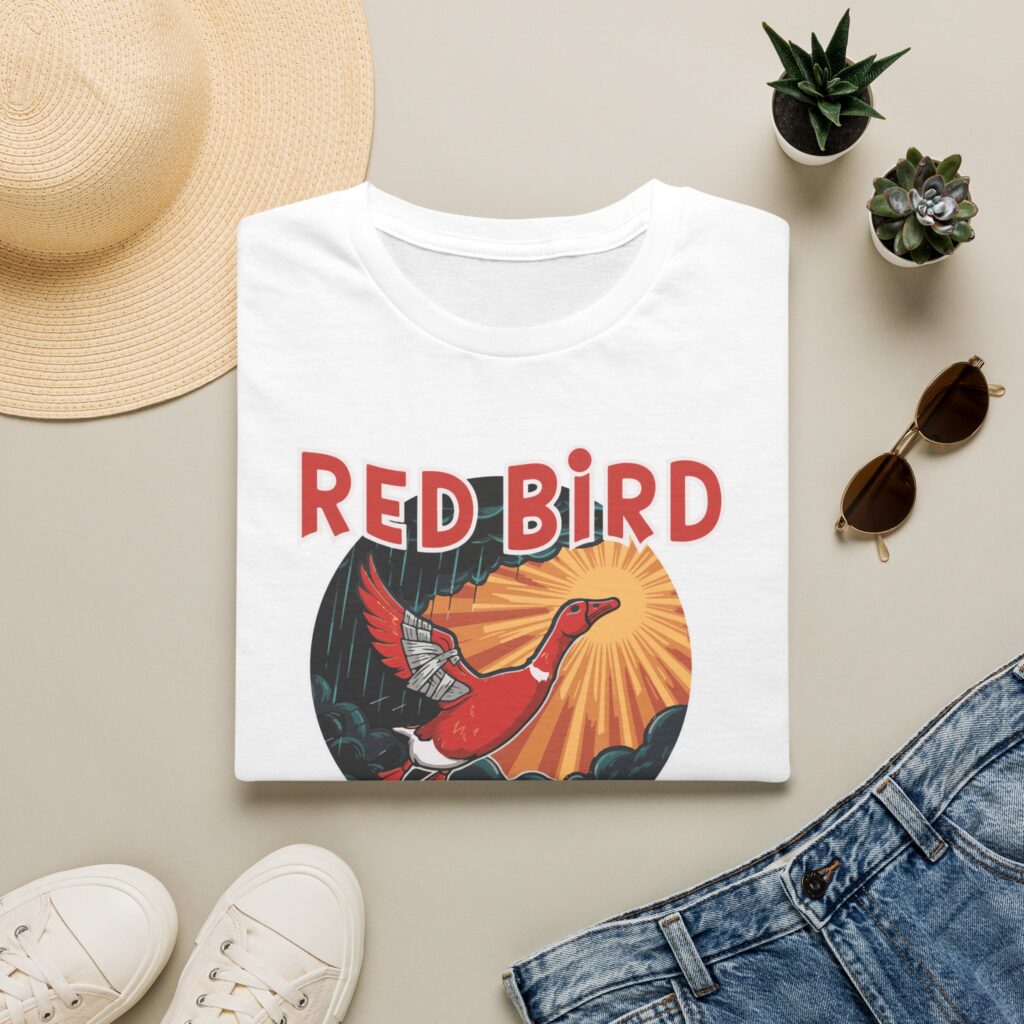 Goose Red Bird Lot Shirt Unisex Softstyle