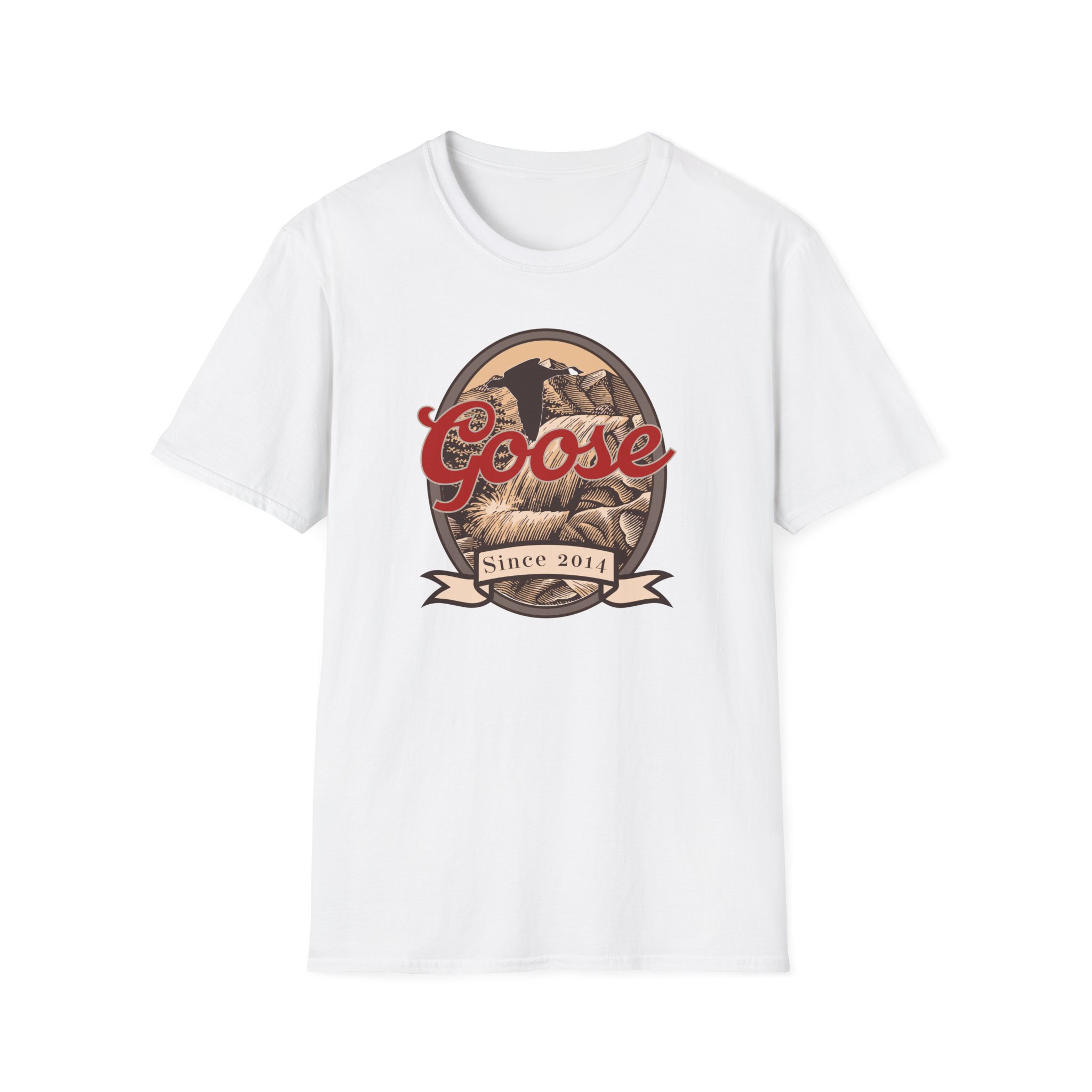 Goose Waterfall Banner Lot Shirt Unisex Softstyle - Image 3