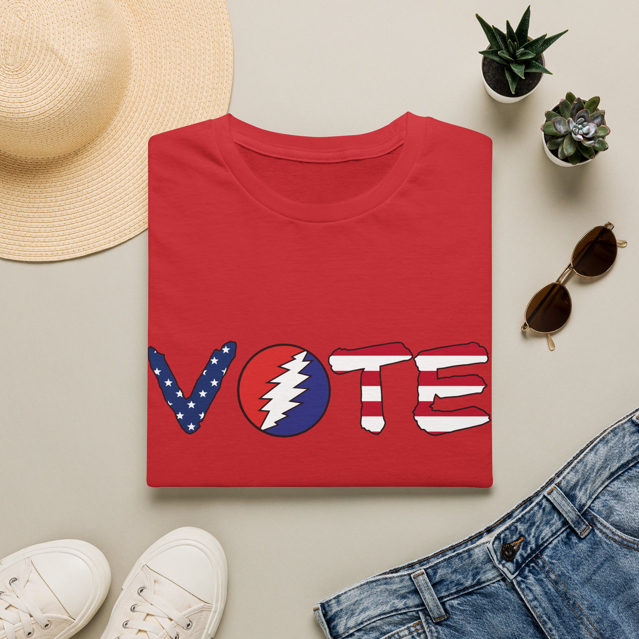 Grateful Dead Vote Lot Shirt Flag Unisex Softstyle - Image 57