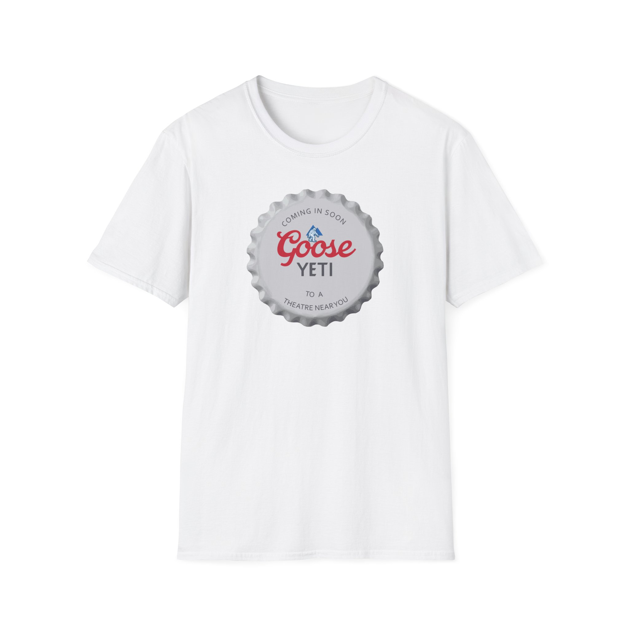 Goose Yeti Bottlecap Lot Shirt Unisex Softstyle - Image 3