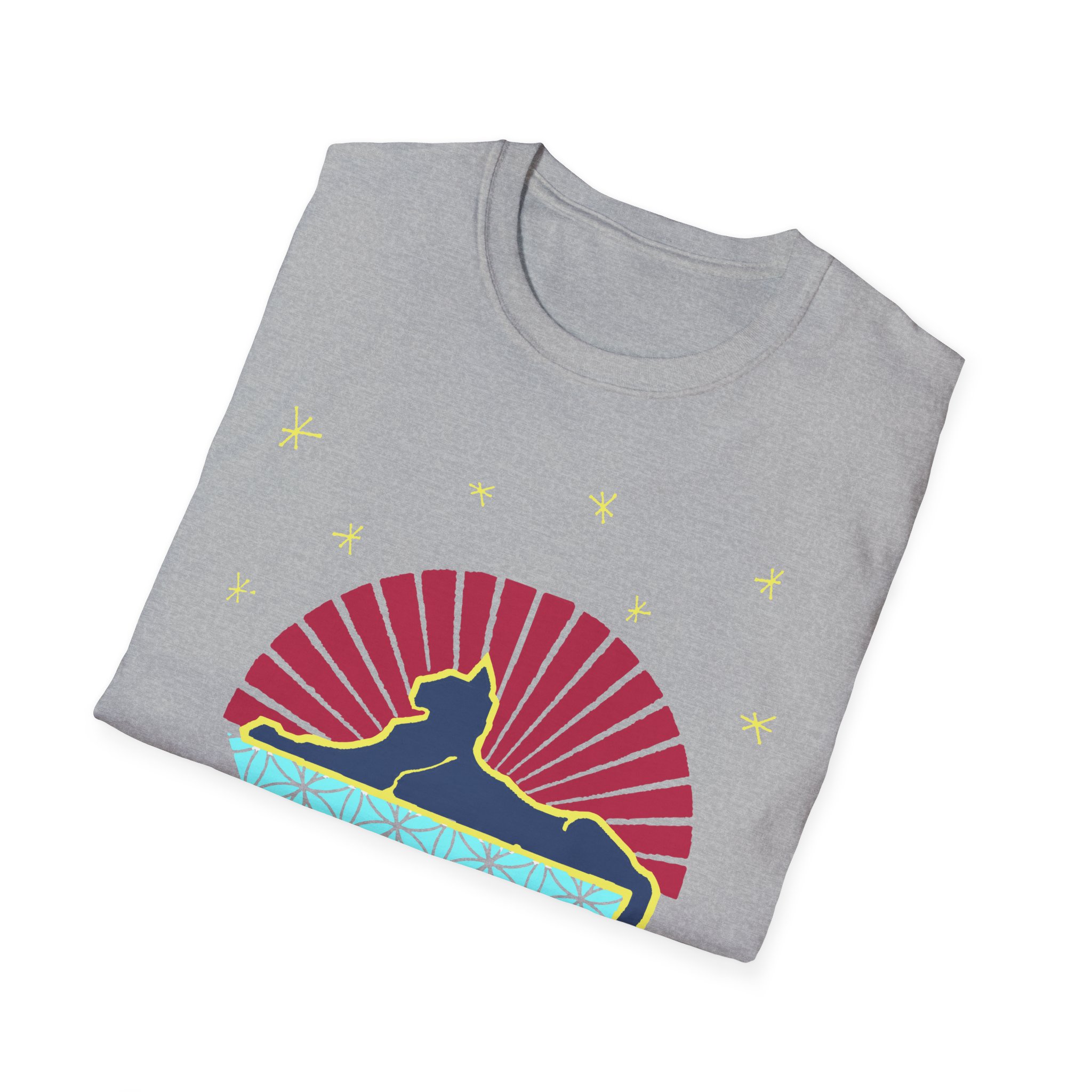 Grateful Dead Cat Under Stars Lot Shirt Unisex Softstyle T-Shirt - Image 12