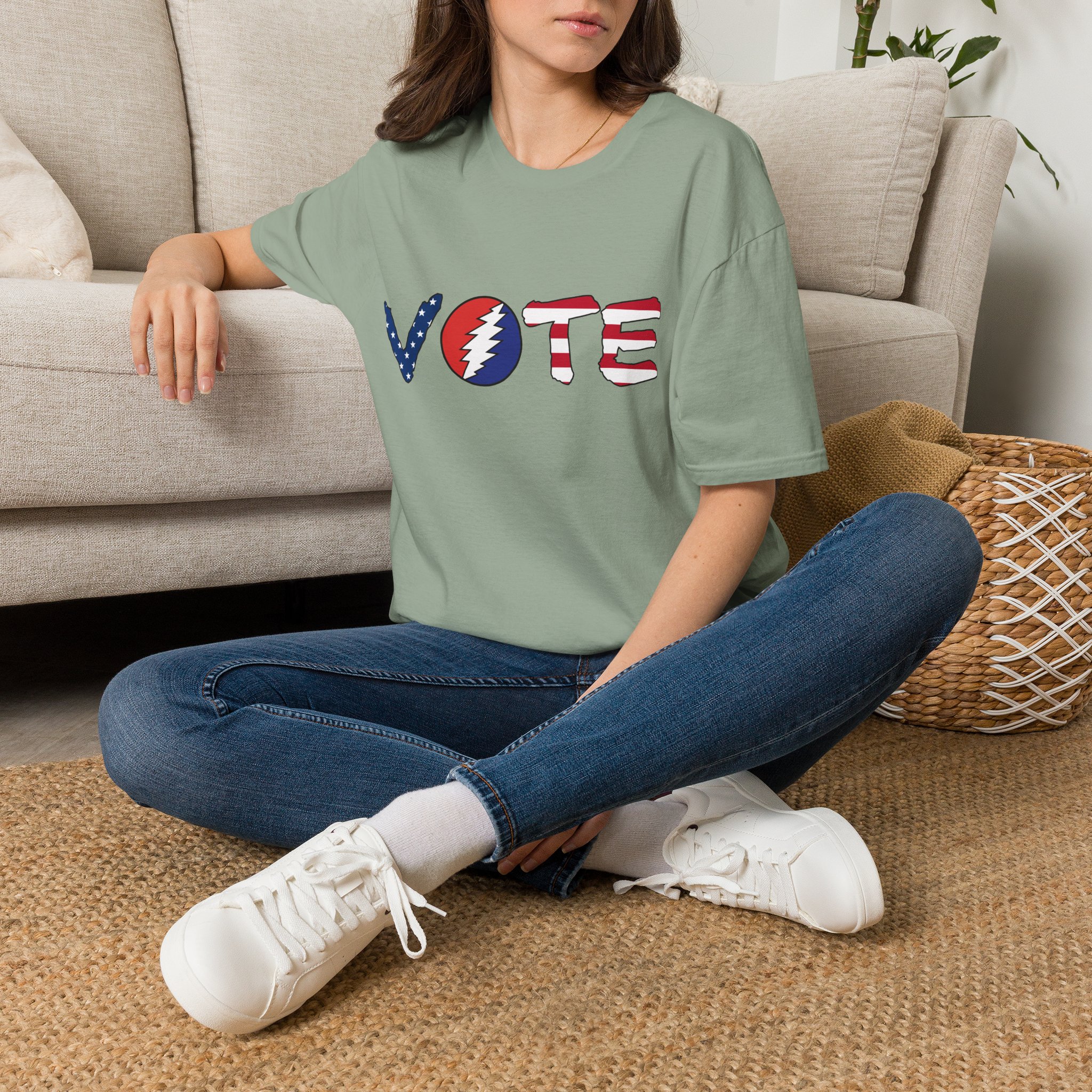 Grateful Dead Vote Lot Shirt Flag Unisex Softstyle - Image 18