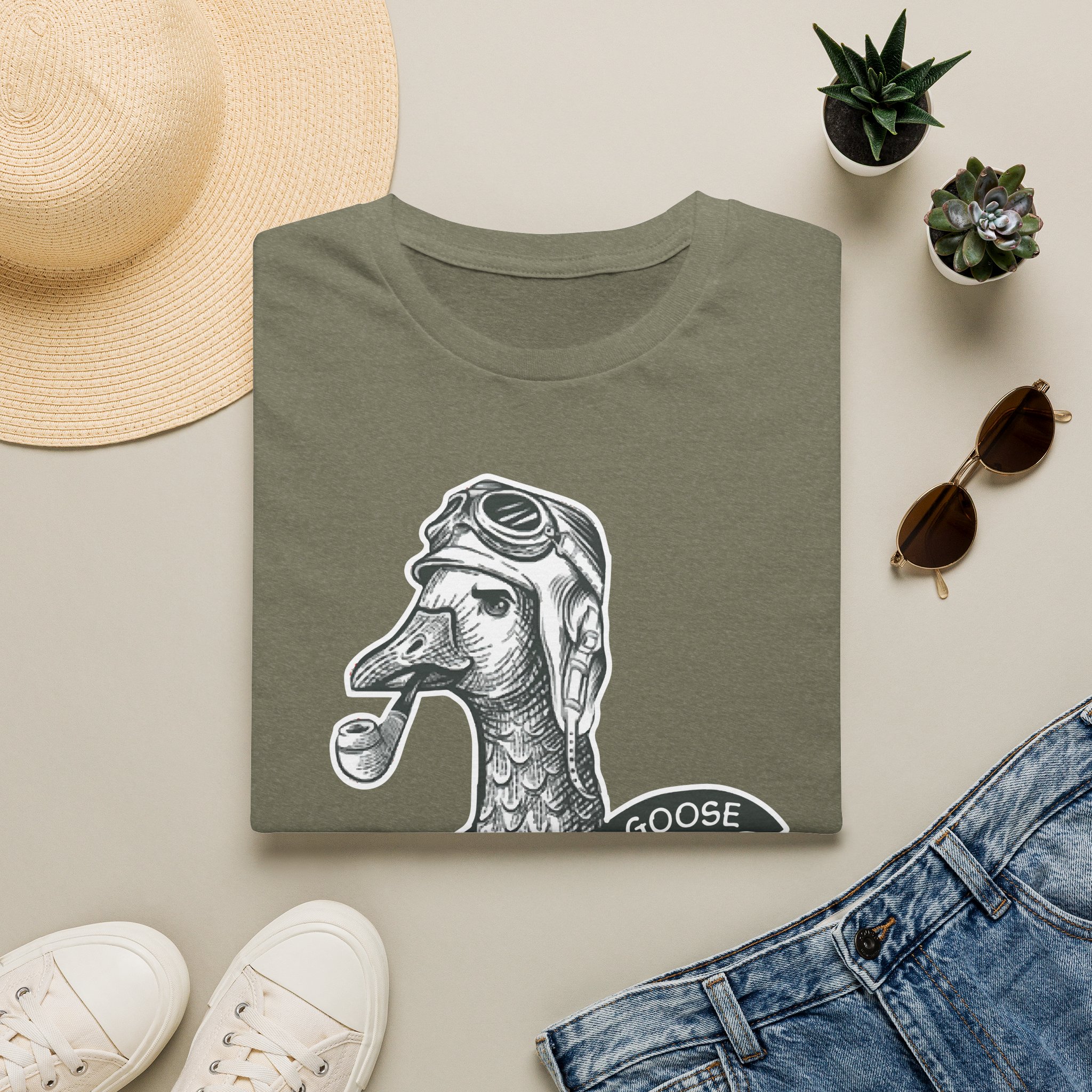 Goose Pilot Lot Shirt Unisex Softstyle - Image 17