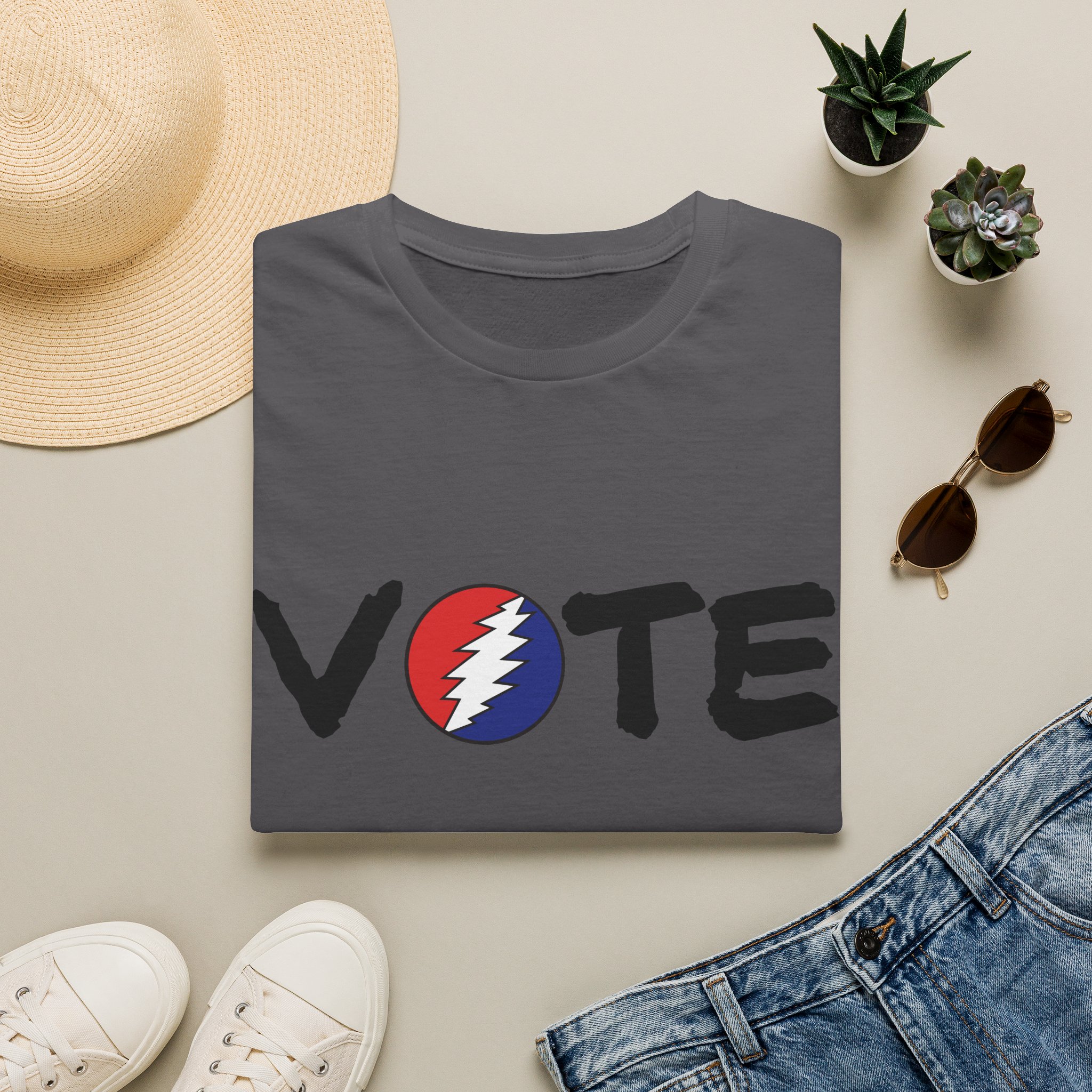 Grateful Dead Vote Lot Shirt Black Unisex Softstyle - Image 21