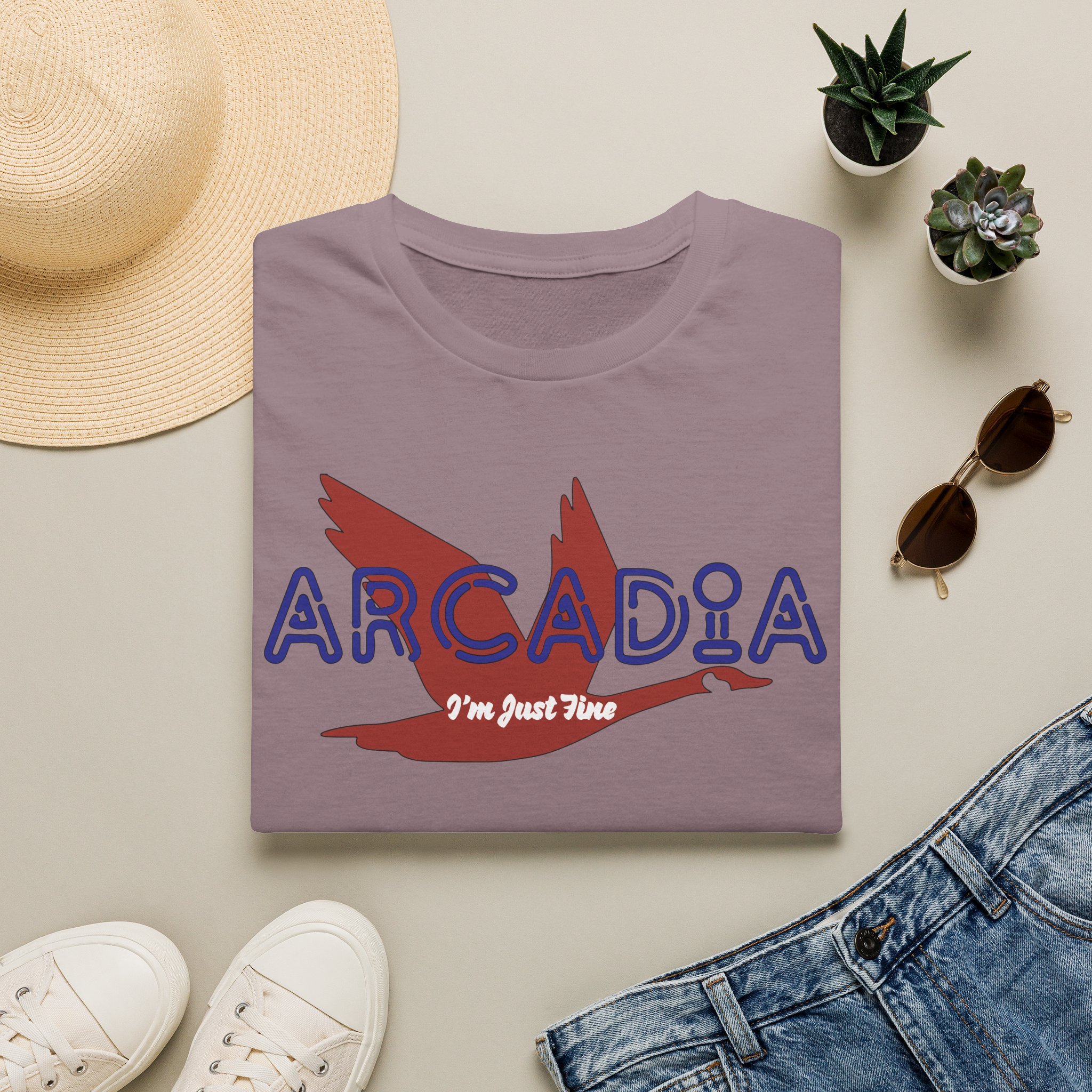 Goose Arcadia I'm Just Fine Lot Shirt Unisex Softstyle - Image 37