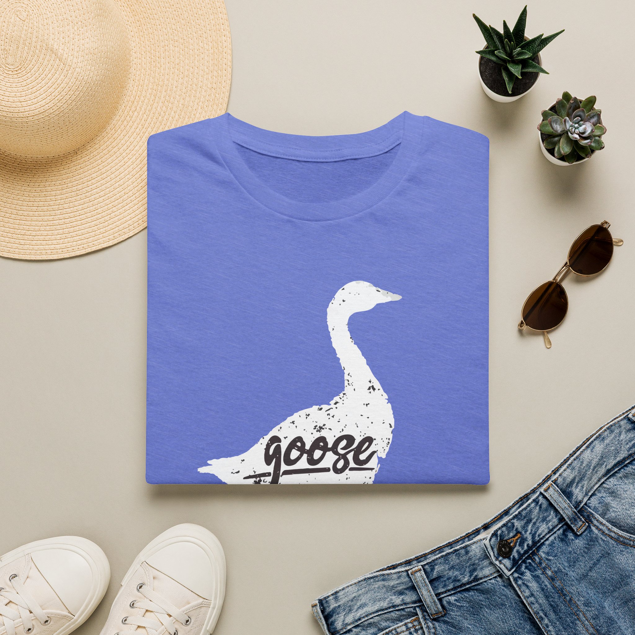 Goose White Goose Lot Shirt Unisex Softstyle - Image 37