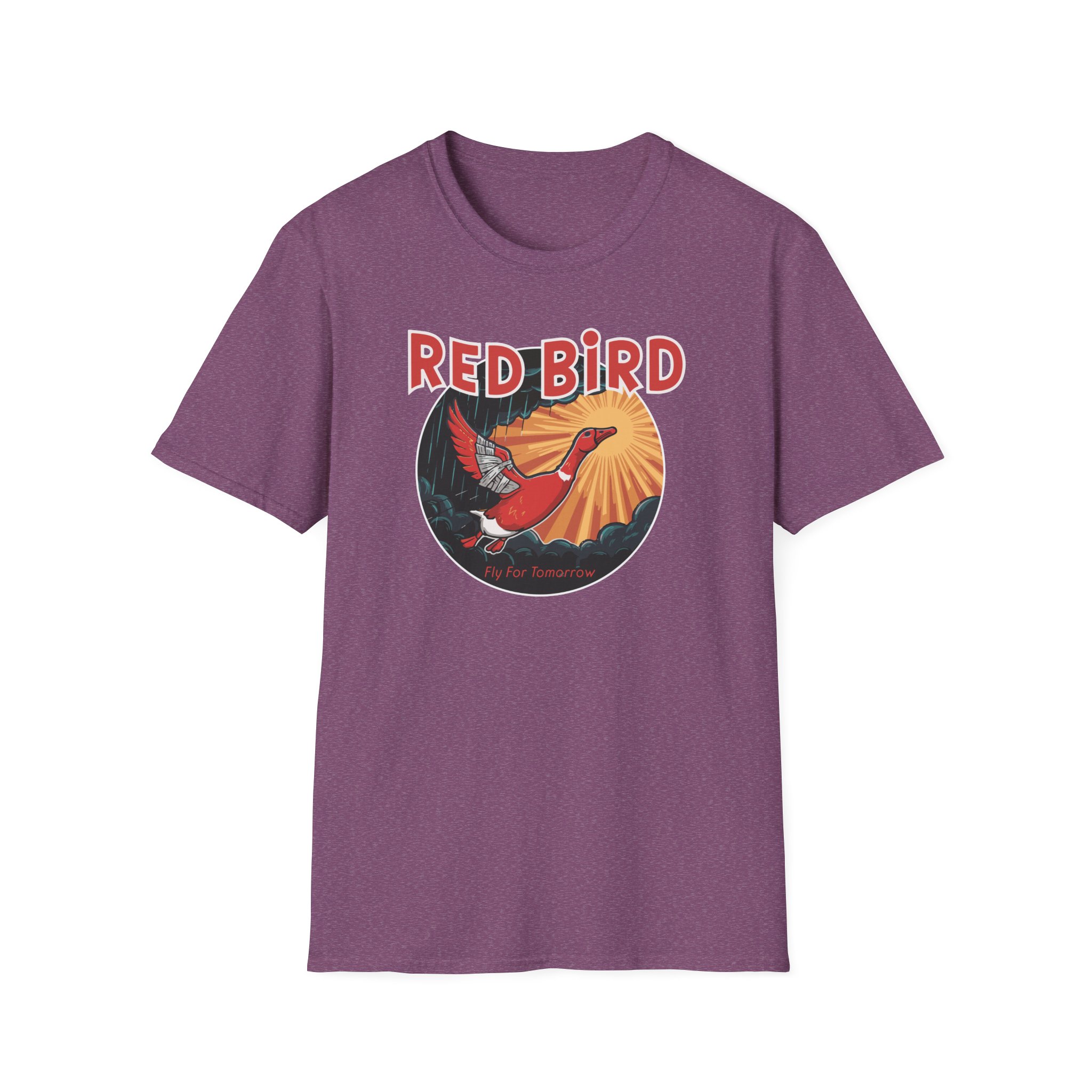 Goose Red Bird Lot Shirt Unisex Softstyle - Image 51