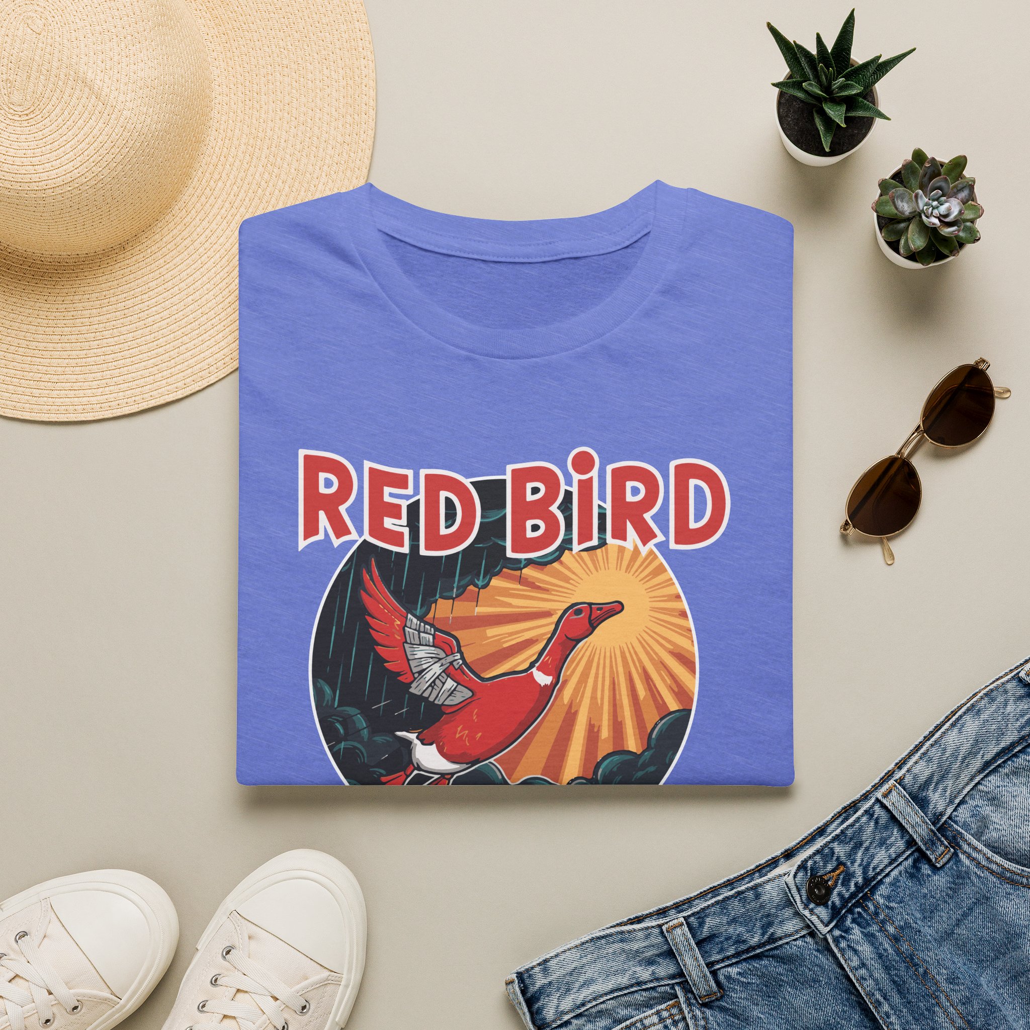 Goose Red Bird Lot Shirt Unisex Softstyle - Image 33