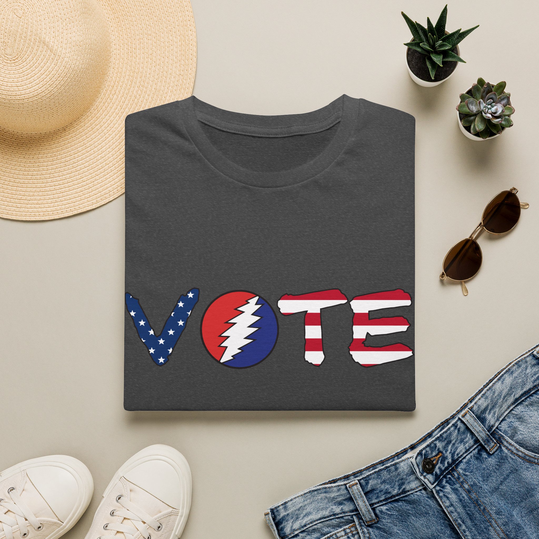Grateful Dead Vote Lot Shirt Flag Unisex Softstyle - Image 29