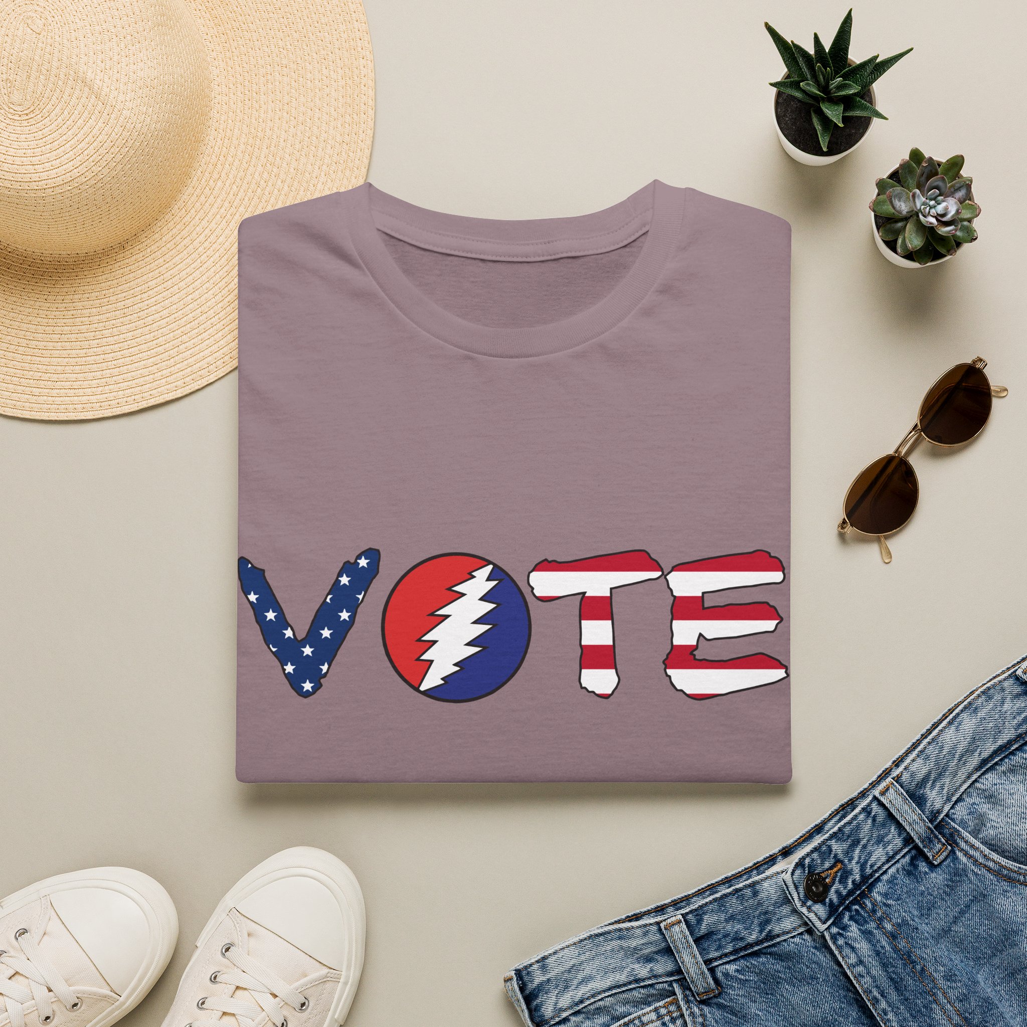 Grateful Dead Vote Lot Shirt Flag Unisex Softstyle - Image 49
