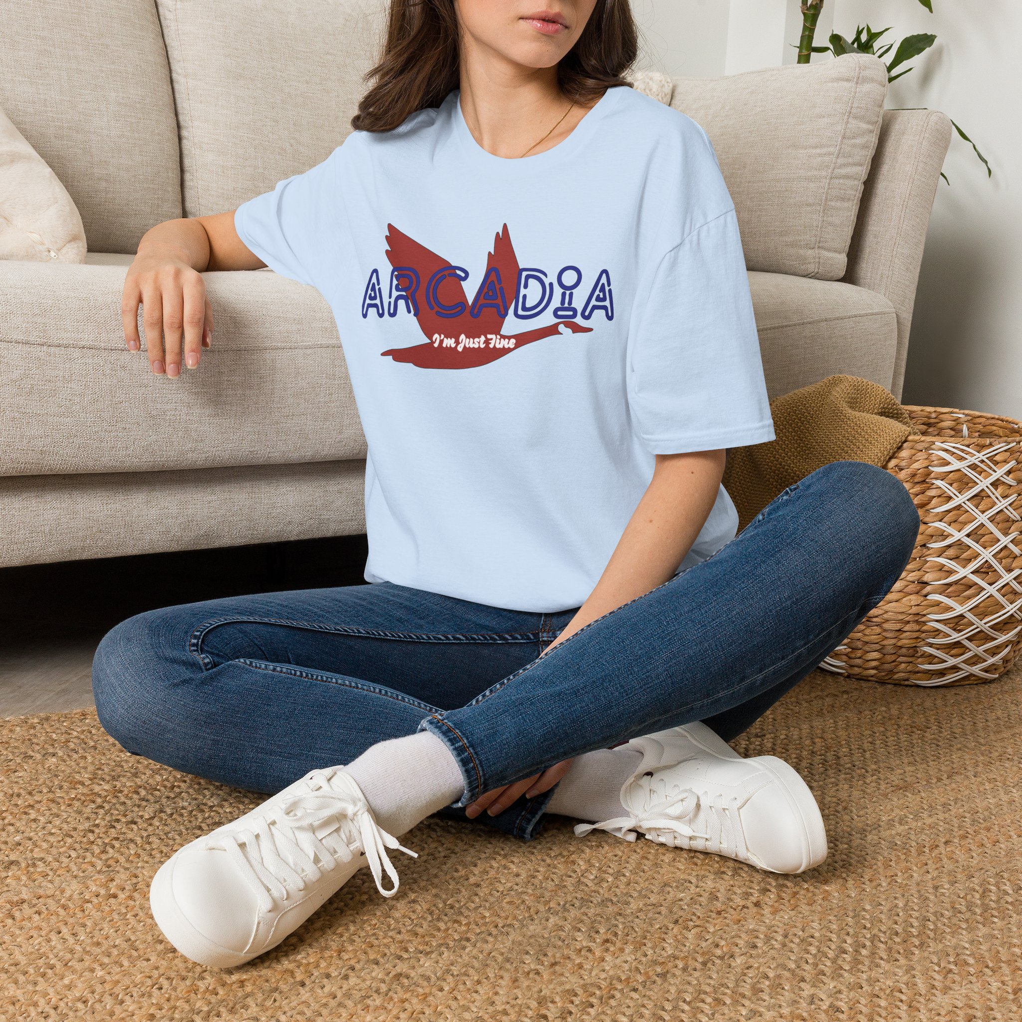 Goose Arcadia I'm Just Fine Lot Shirt Unisex Softstyle - Image 22