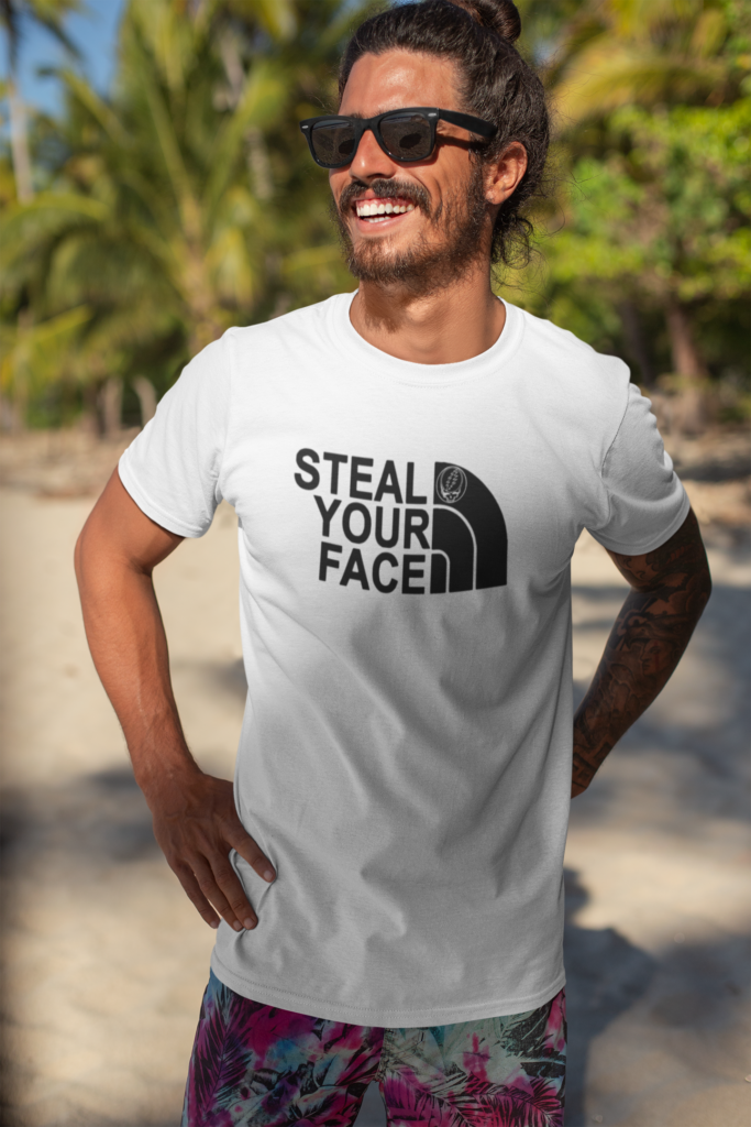 Steal Your Face North Face Spoof Grateful Dead Lot Shirt